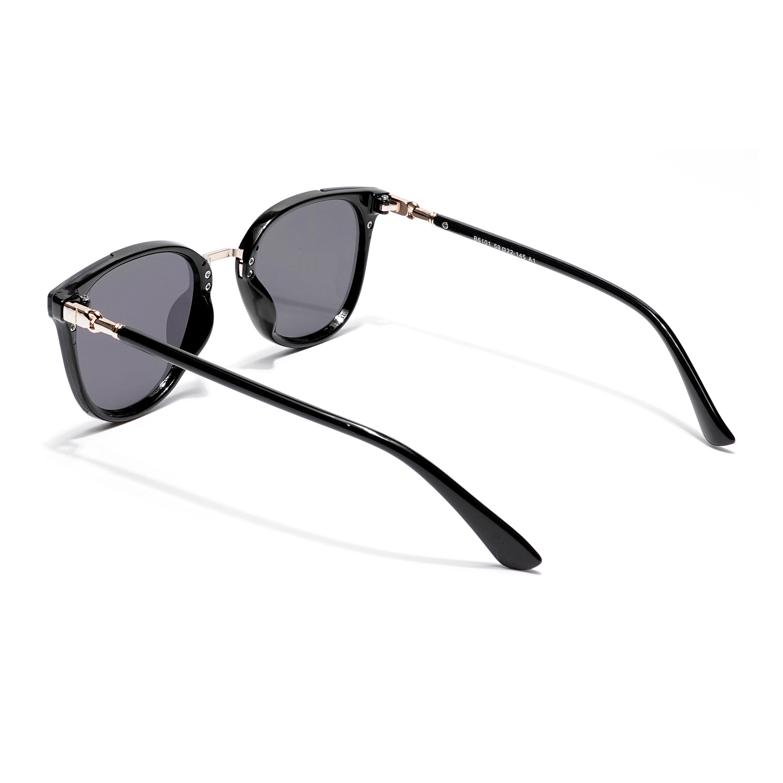 Vixen | Cateye Sunglasses (Black Lens | Black Frame - MG3175)