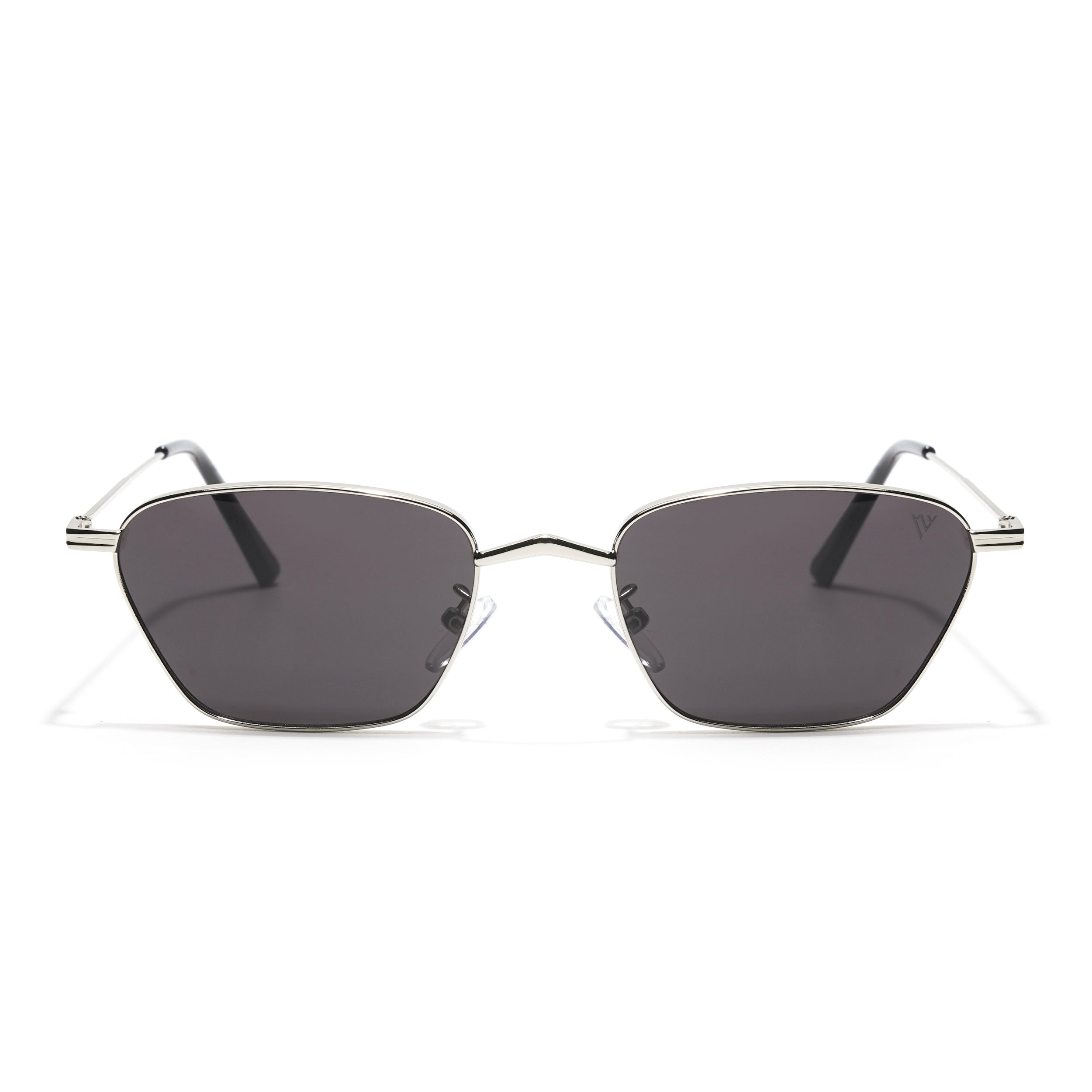 Arrow | Black Silver Retro Square Sunglasses - MG3456