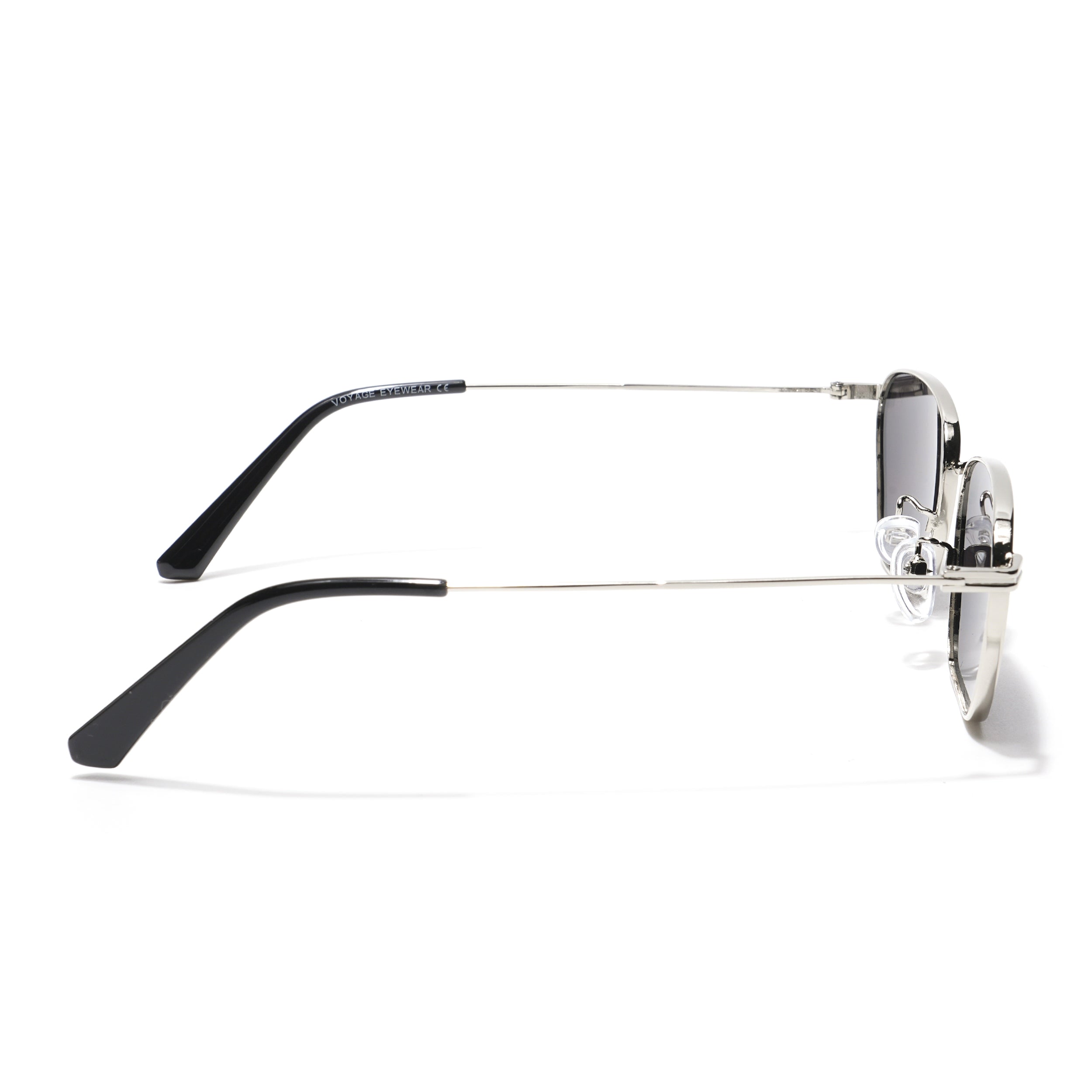 Arrow | Black Silver Retro Square Sunglasses - MG3456