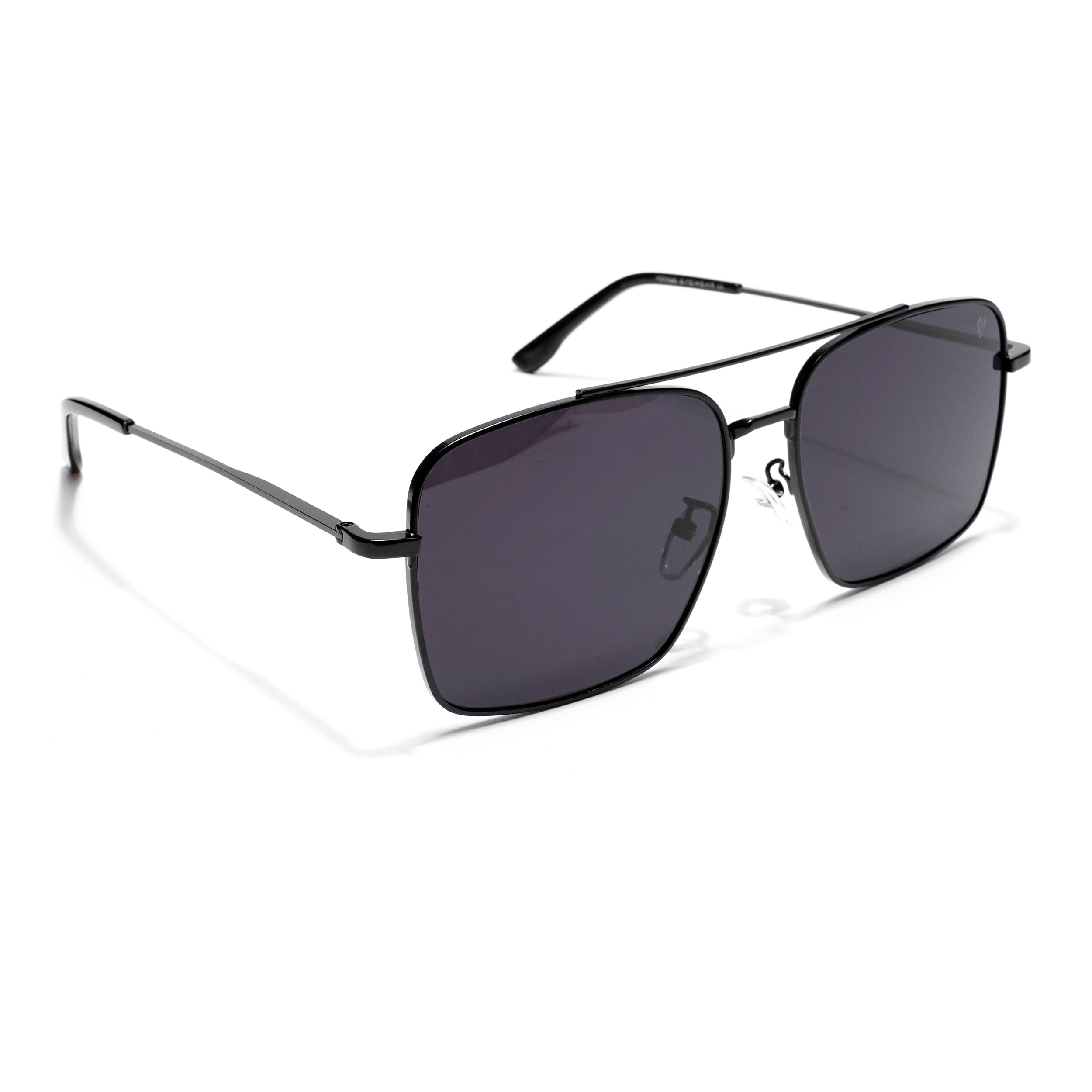 Ebon | Aviator Sunglasses (Black Lens | Black Frame - MG5180)