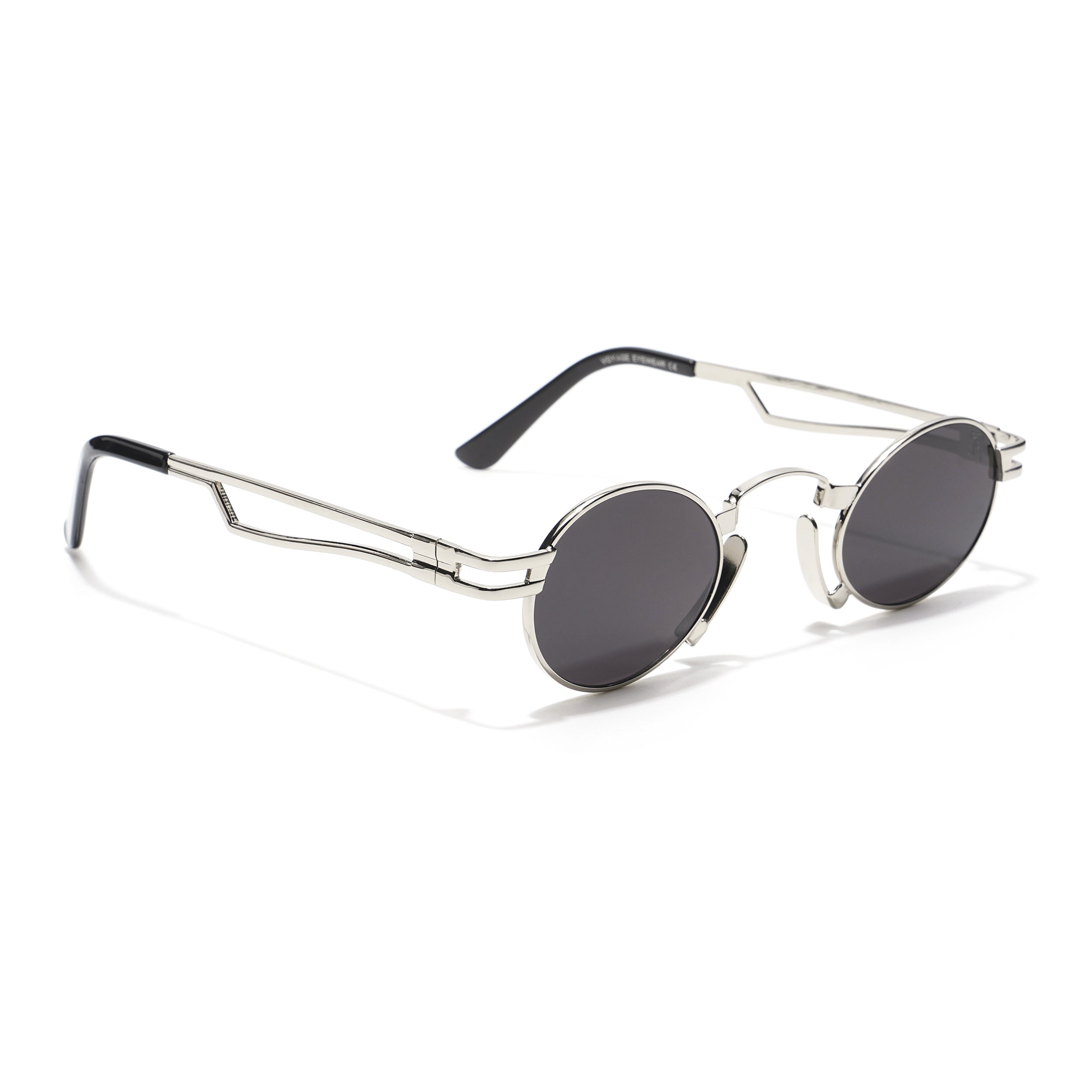 Orbit | Silver Black Round Sunglasses MG3585