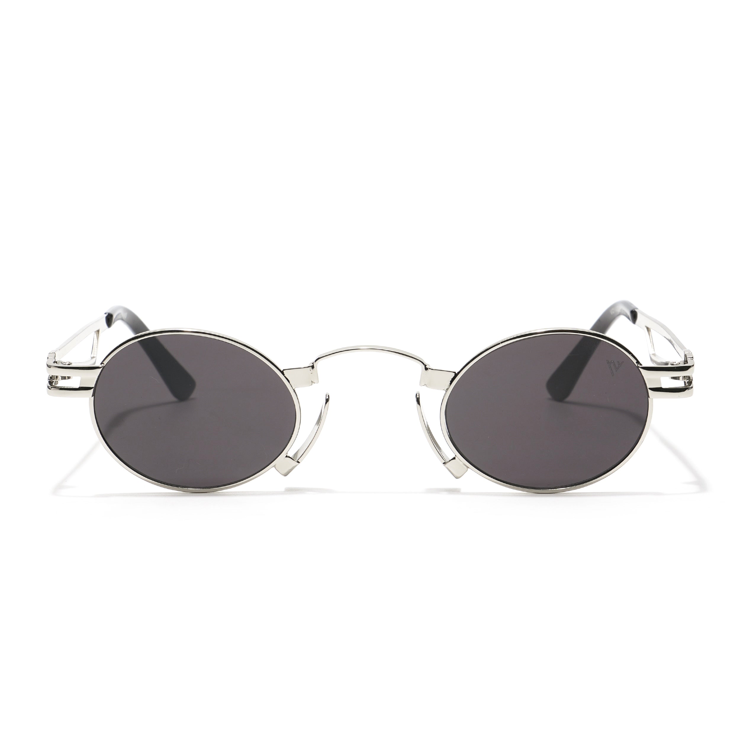 Orbit | Silver Black Round Sunglasses MG3585