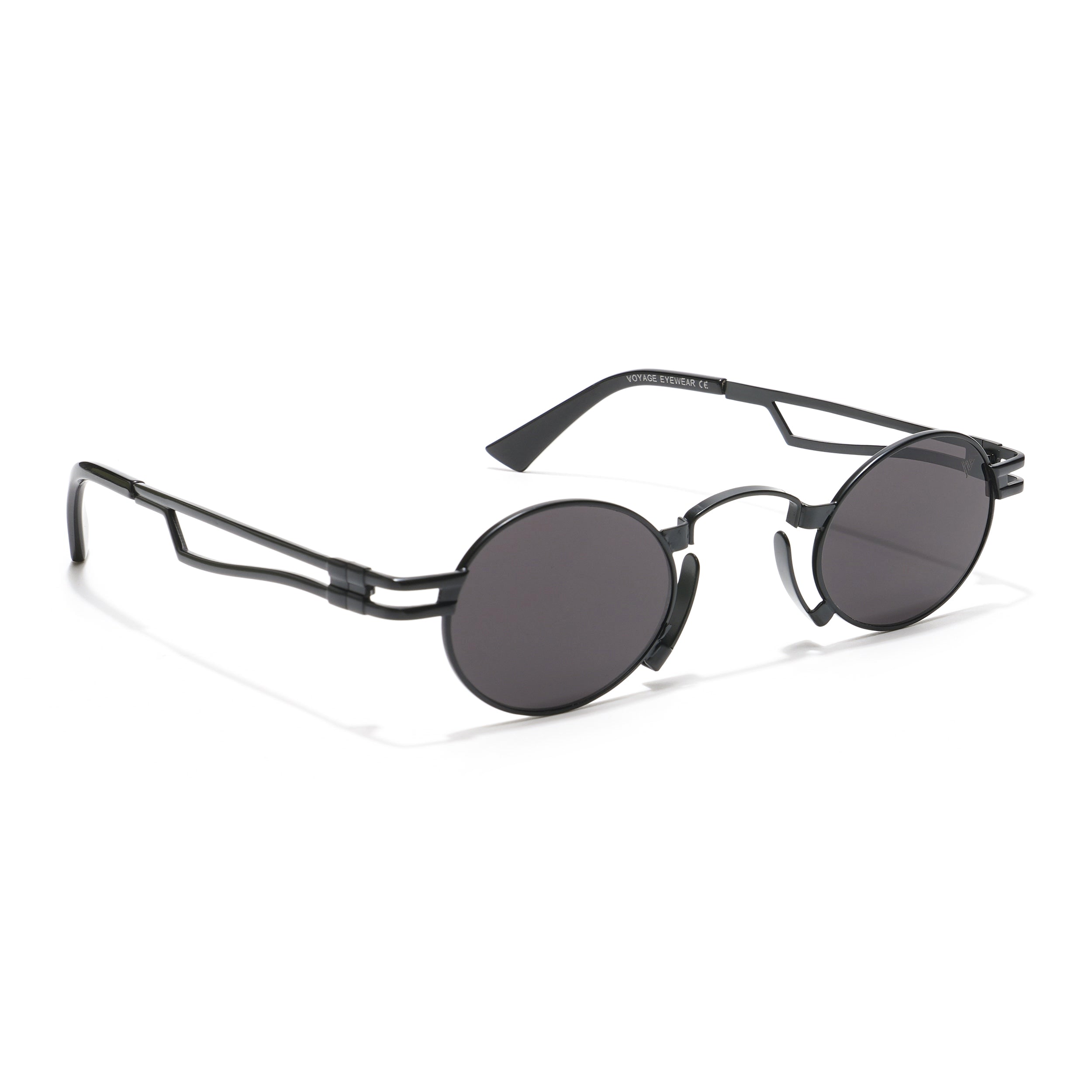 Orbit | Matte Black Round Sunglasses MG3587