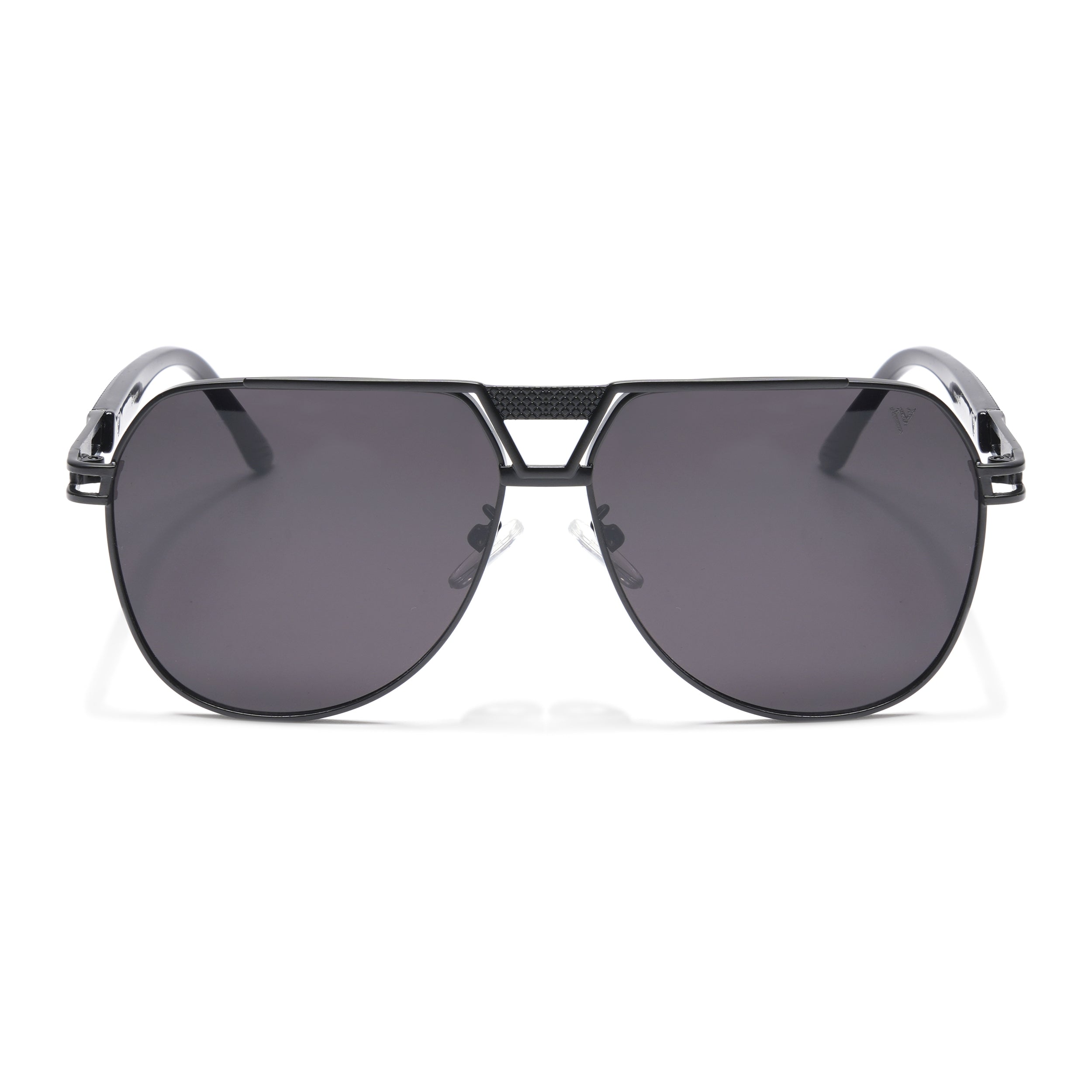 Aviator Sunglasses (Black Lens | Black Frame  - MG5203)