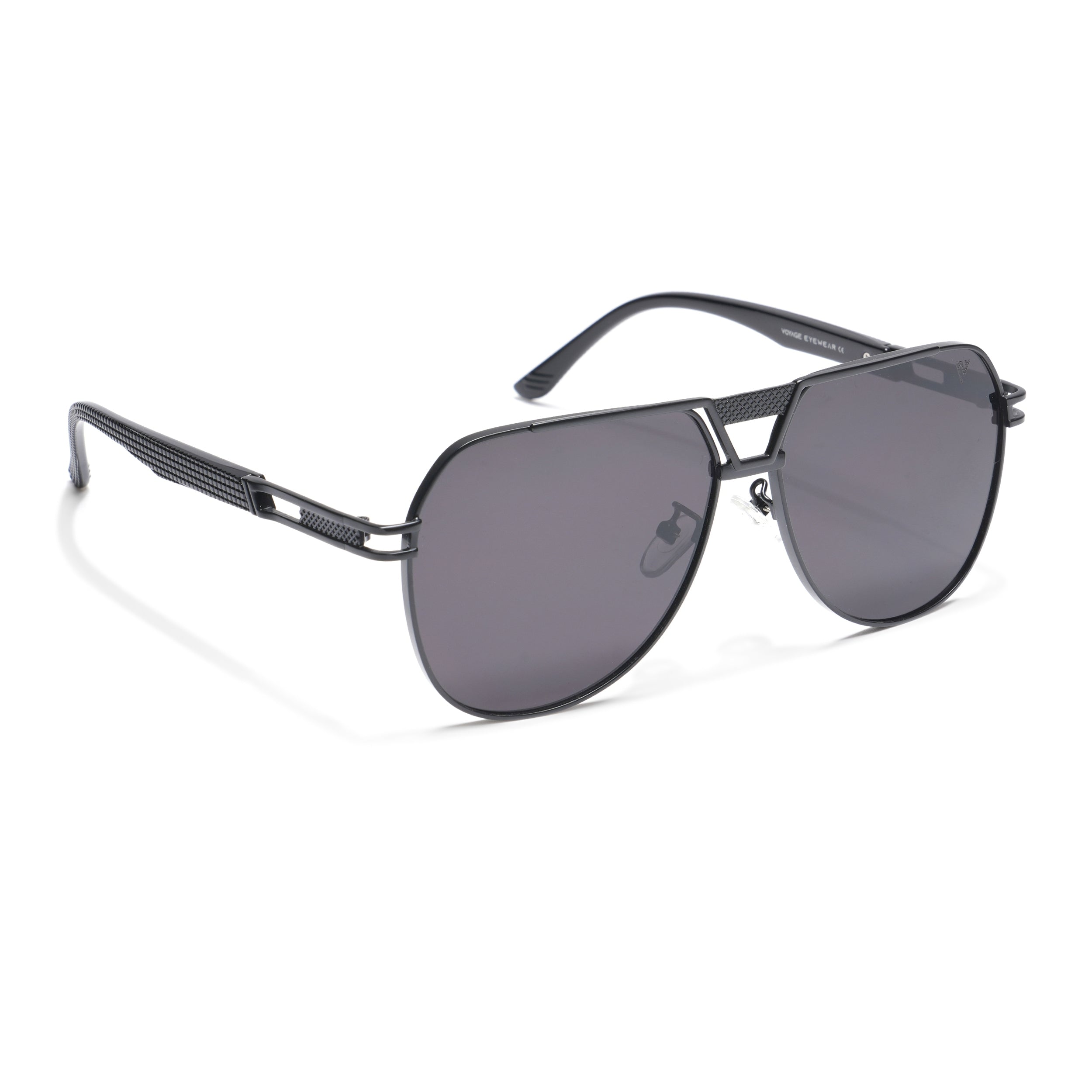 Aviator Sunglasses (Black Lens | Black Frame  - MG5203)