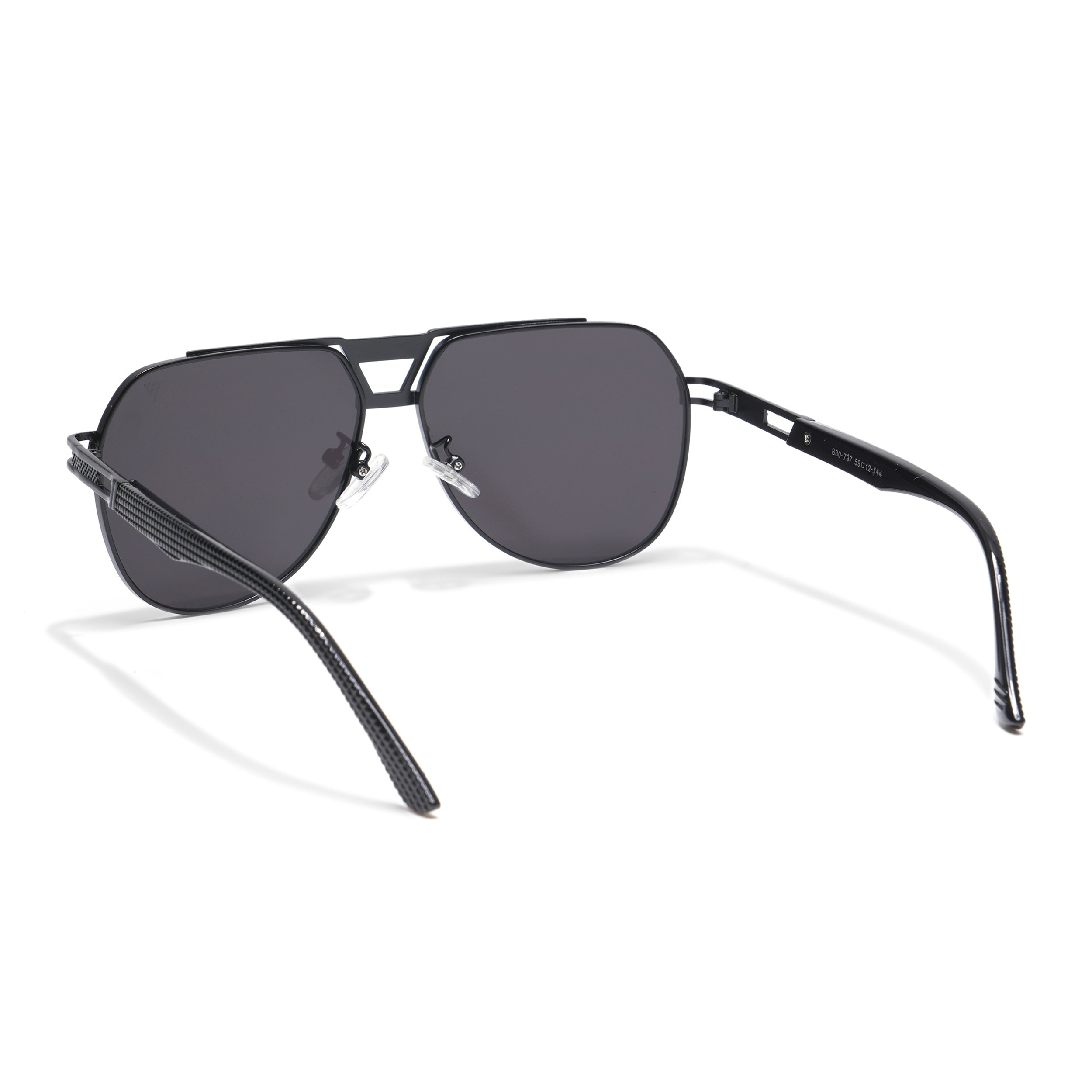 Aviator Sunglasses (Black Lens | Black Frame  - MG5203)