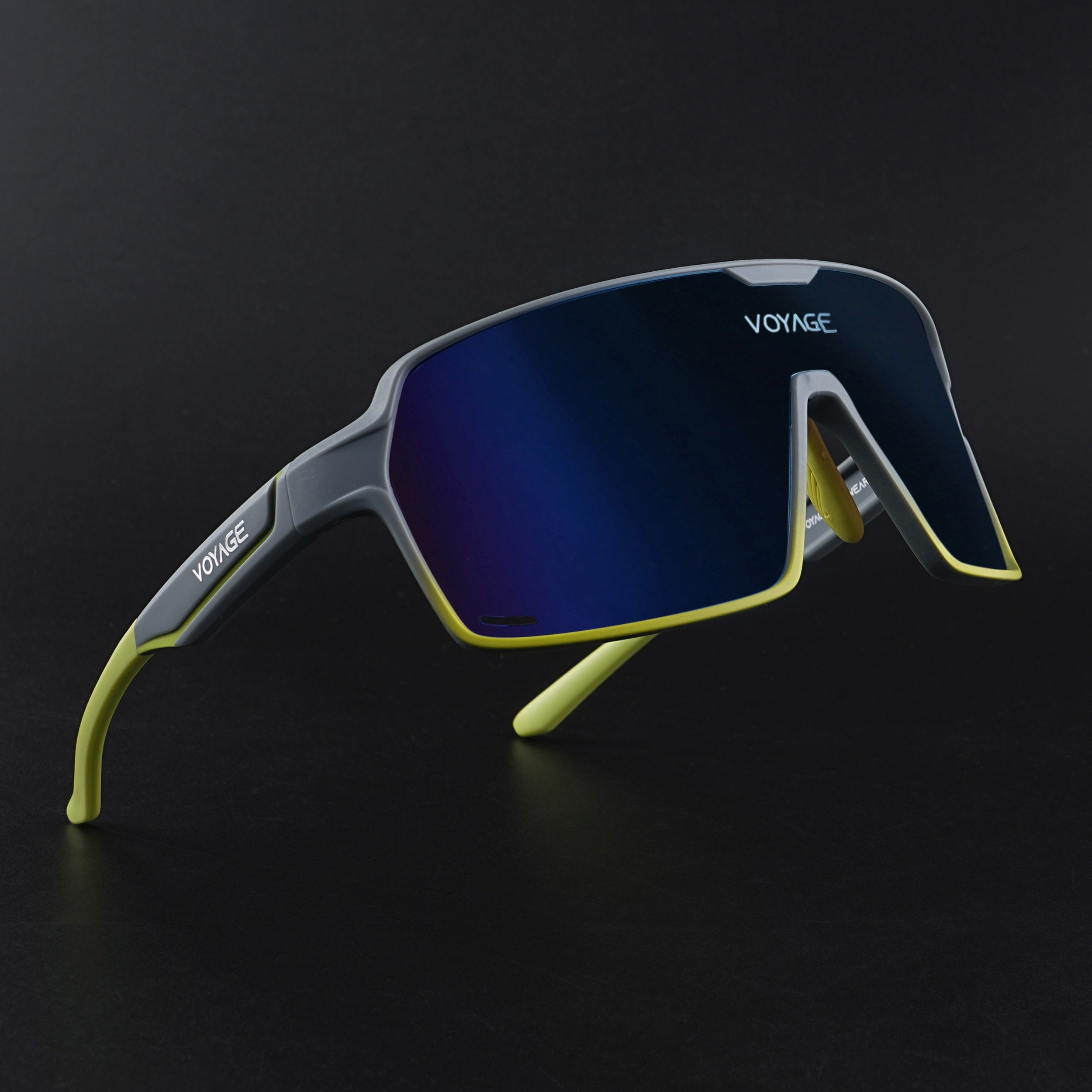 Voyage Select Drift Sunglasses (Grey Lens | Grey & Yellow Frame - SLMG6323)