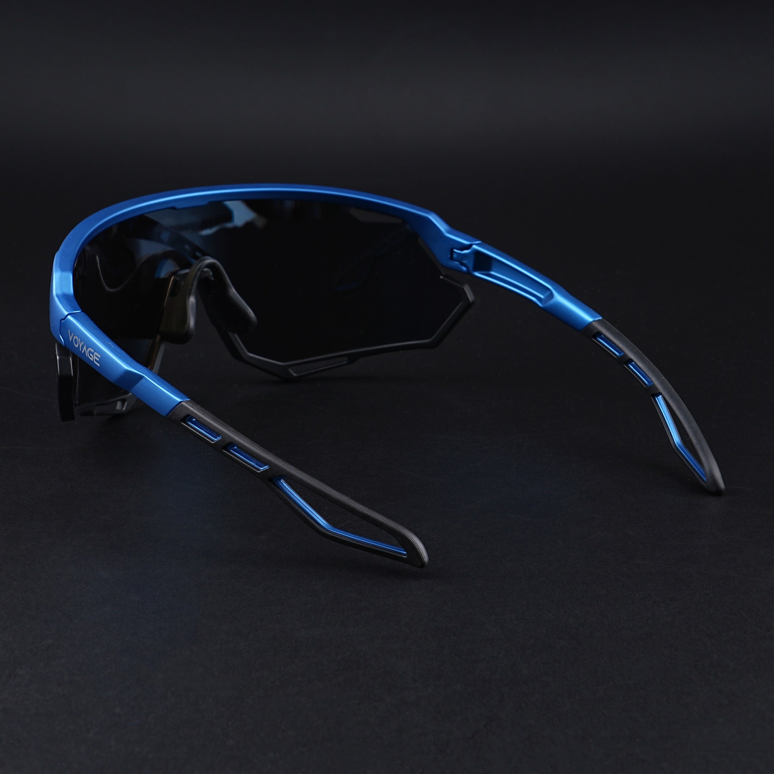 Voyage Select Drift Sunglasses (Multicolor Lens | Black & Blue Frame - SLMG6341)