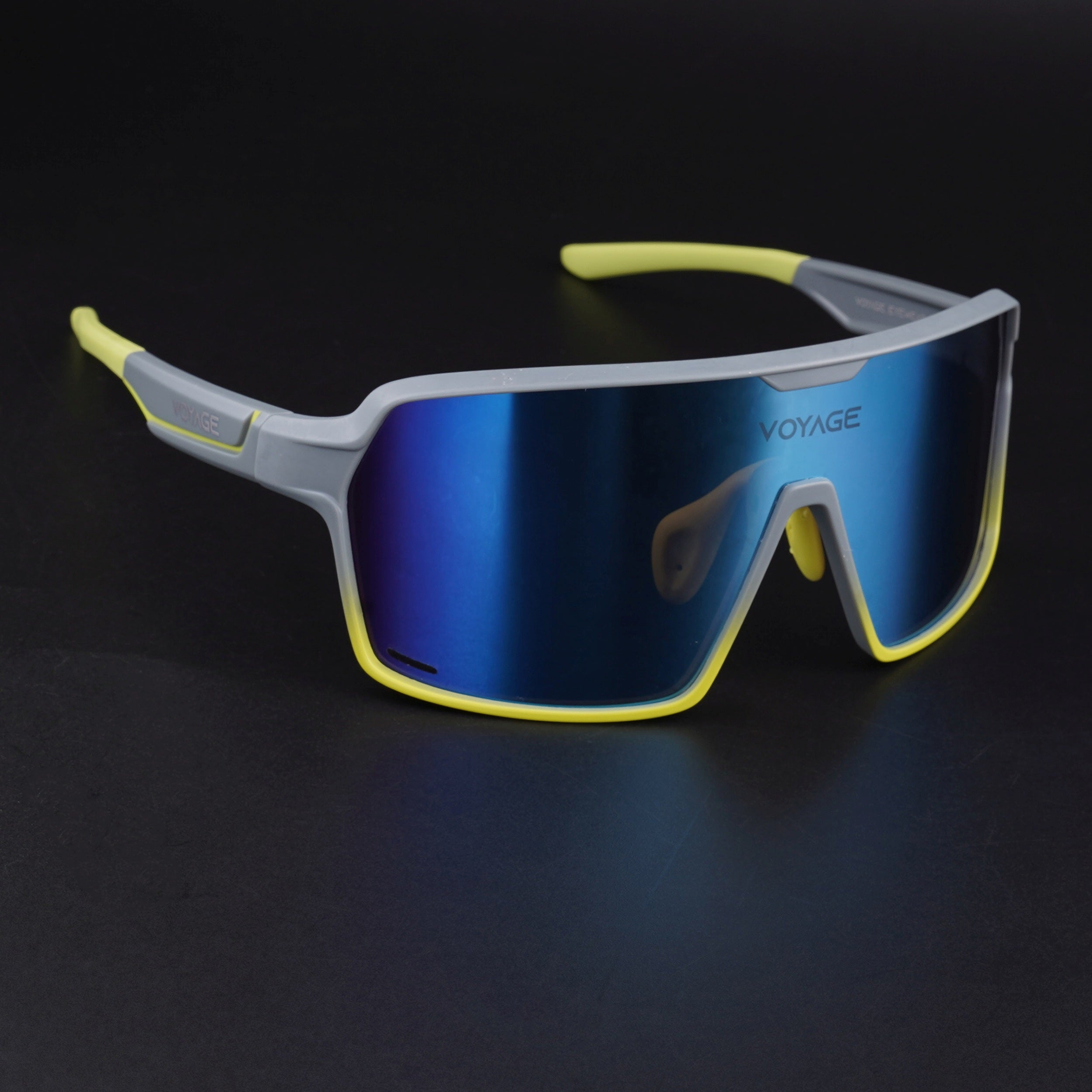 Voyage Select Drift Sunglasses (Grey Lens | Grey & Yellow Frame - SLMG6323)