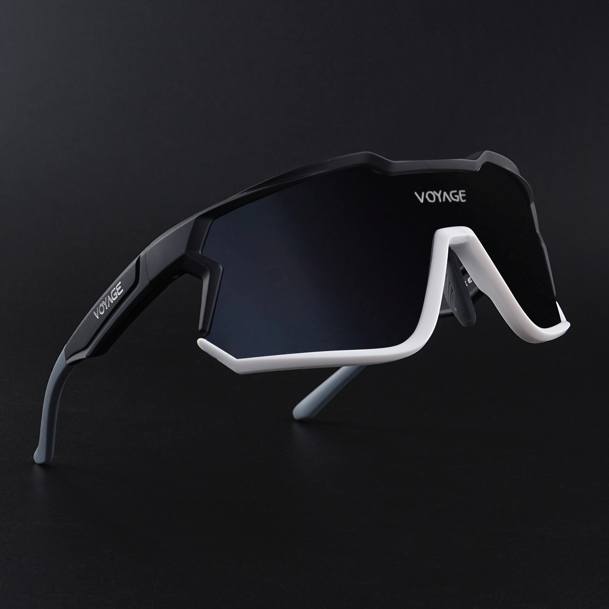 Voyage Select Drift Sunglasses (Black Lens | Black & White Frame - SLMG6313)