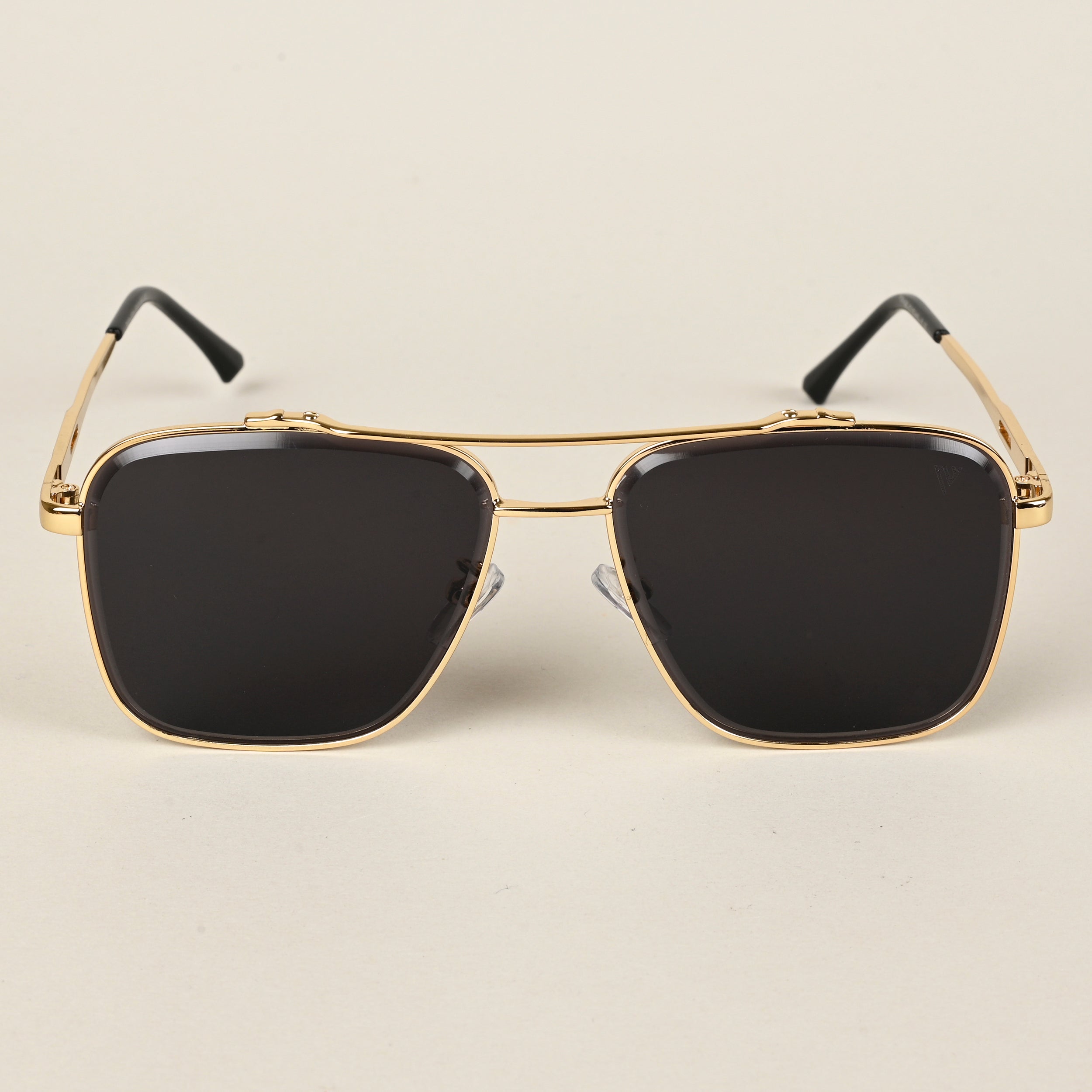 Men's Rectangle Square Metal Sunglasses - Goodfellow & Co™ Gold : Target