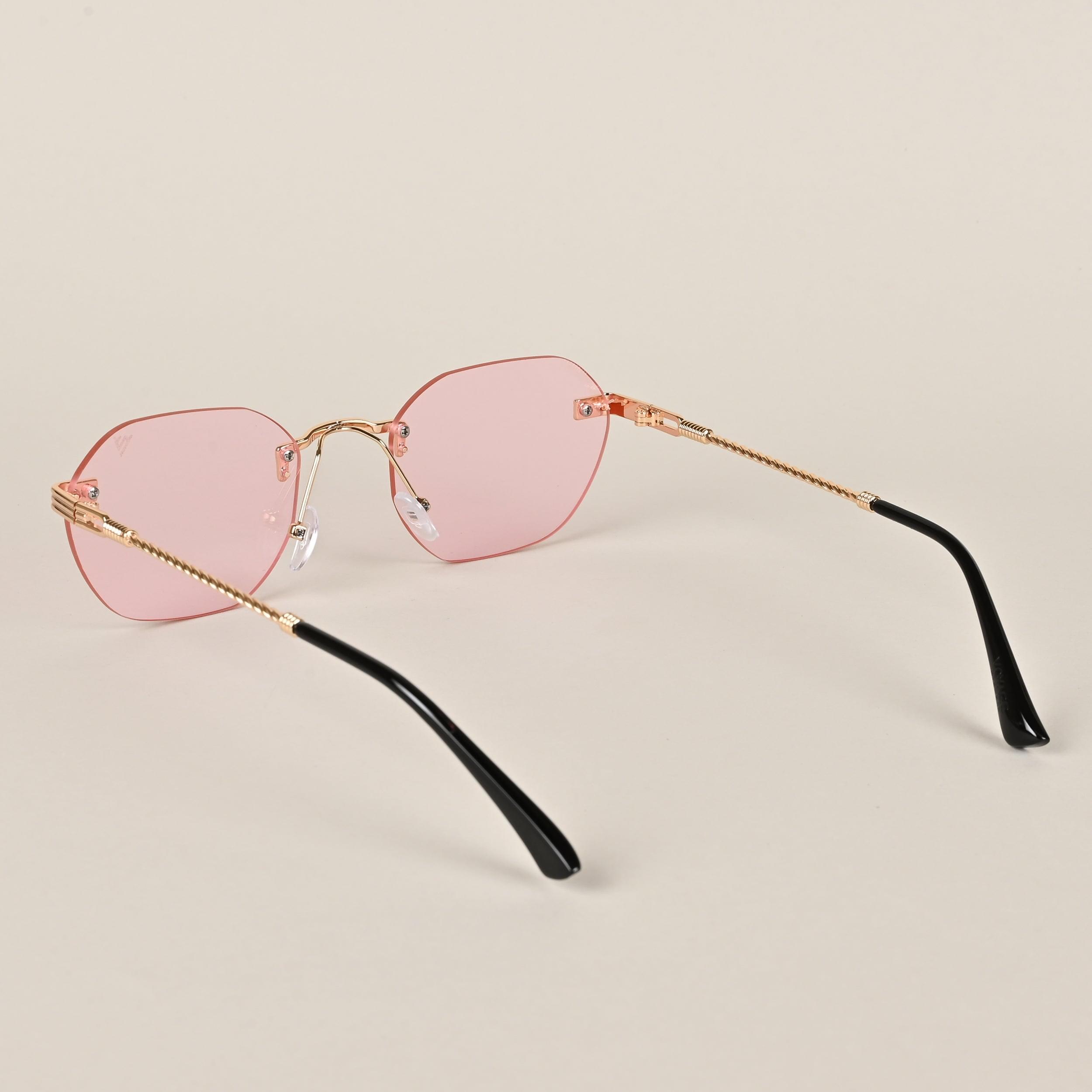 Voyage Pink Rimless Sunglasses 2097MG3605