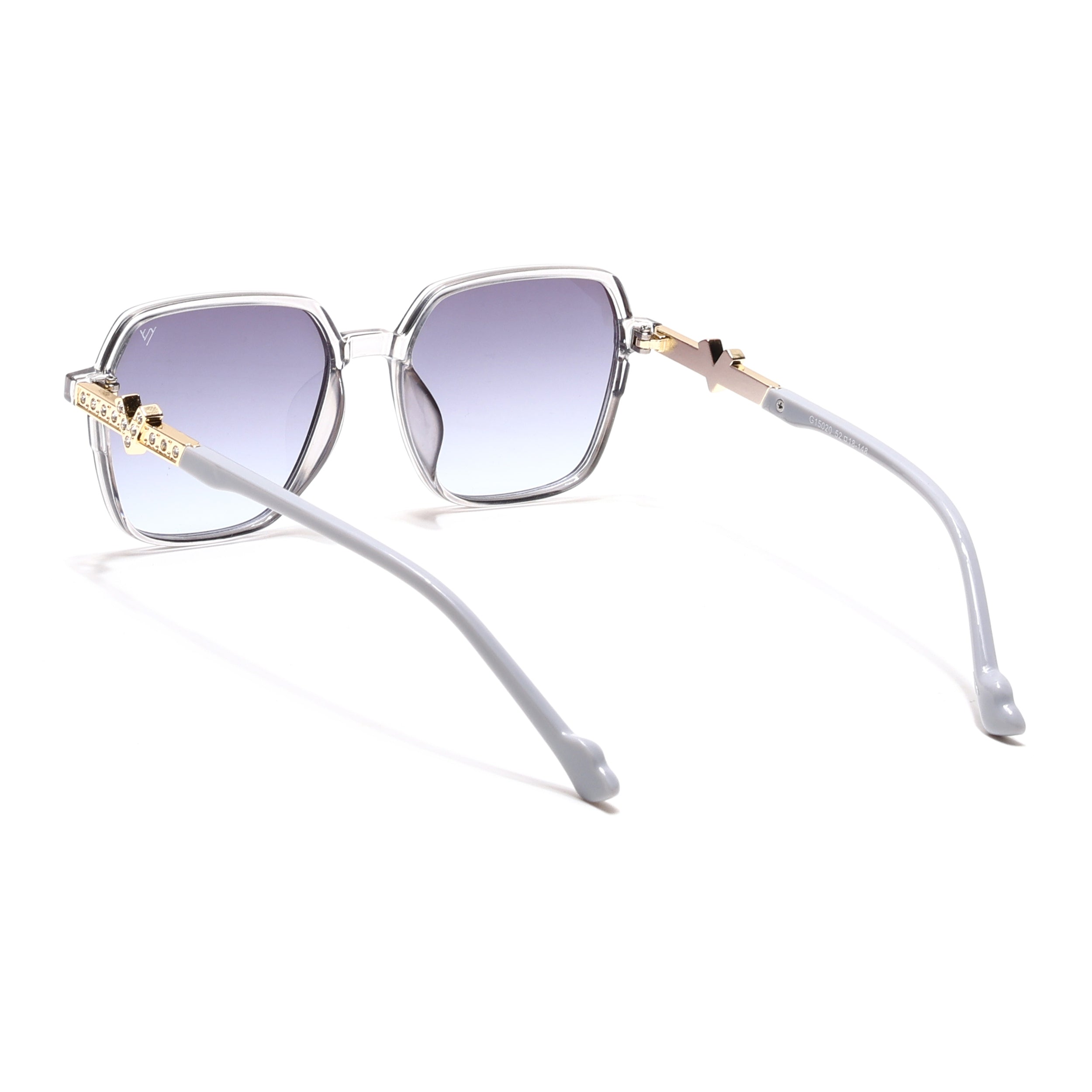 Grey & Blue Square Sunglasses - MG4232