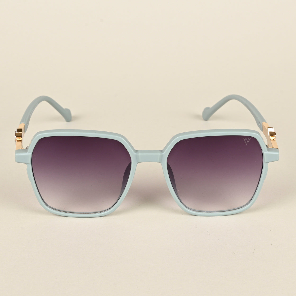 Purple & Clear Square Sunglasses (G15020MG4233)