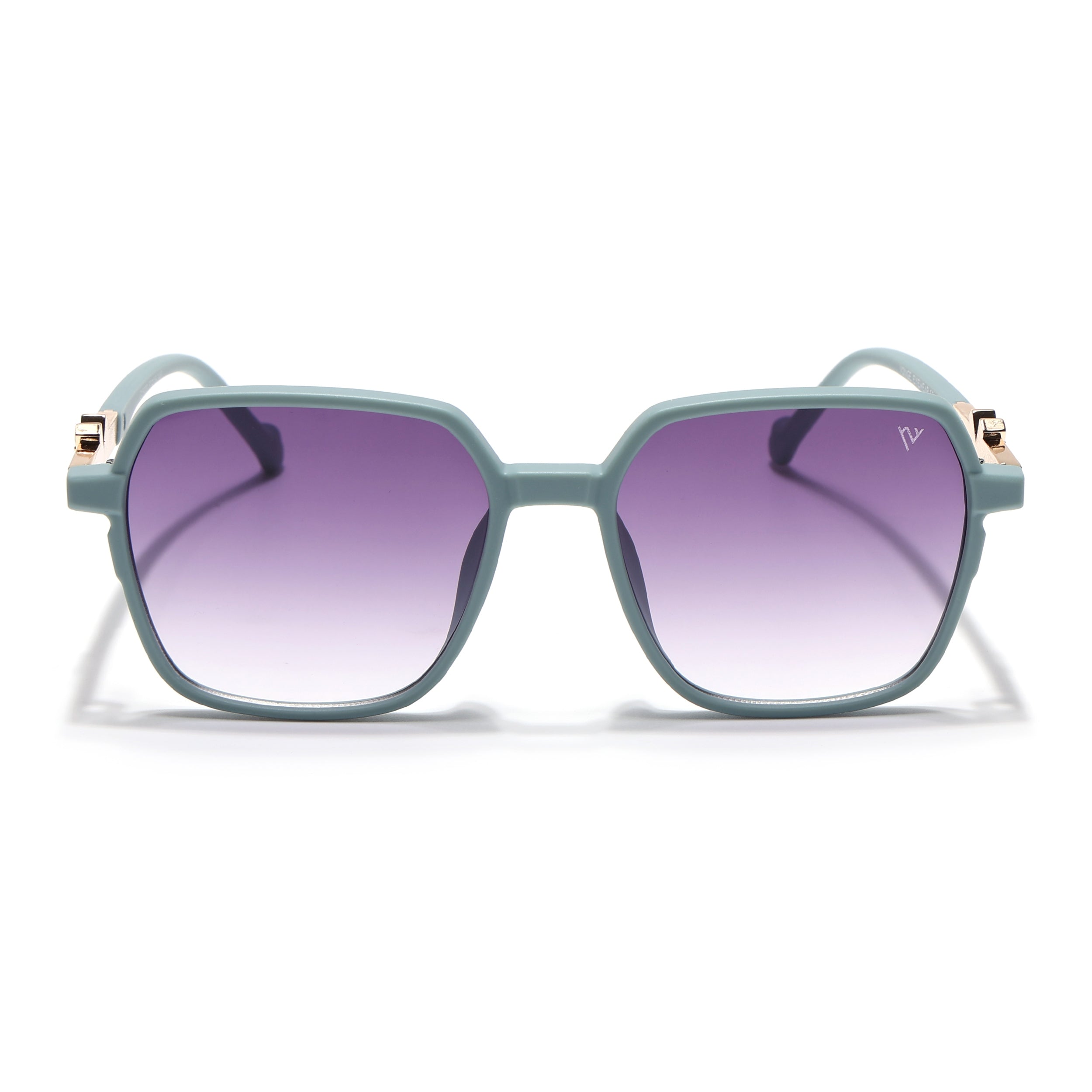 Purple & Clear Square Sunglasses - MG4233