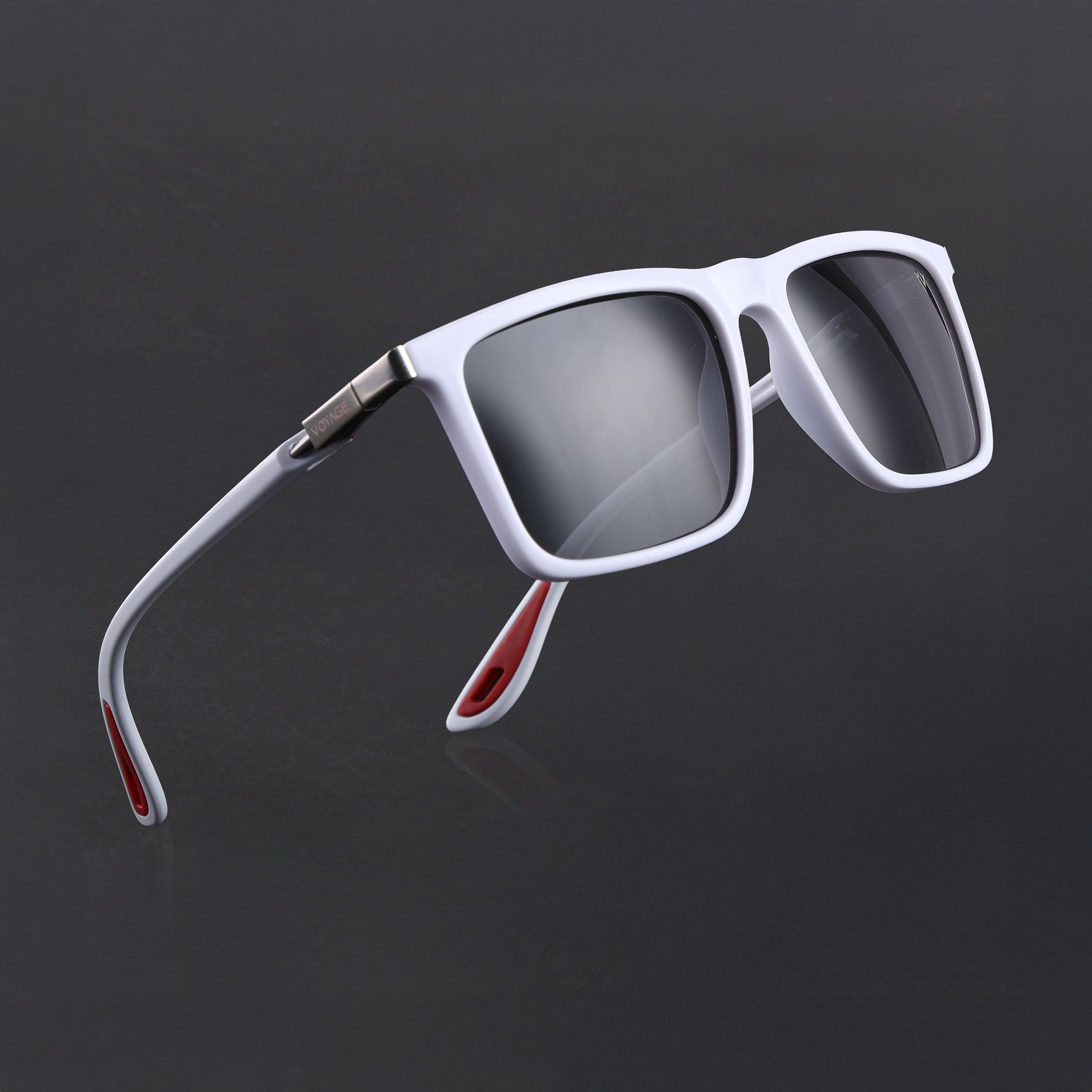 Beast 2.0 |White Polarized Rectangle Sunglasses | PMG6649