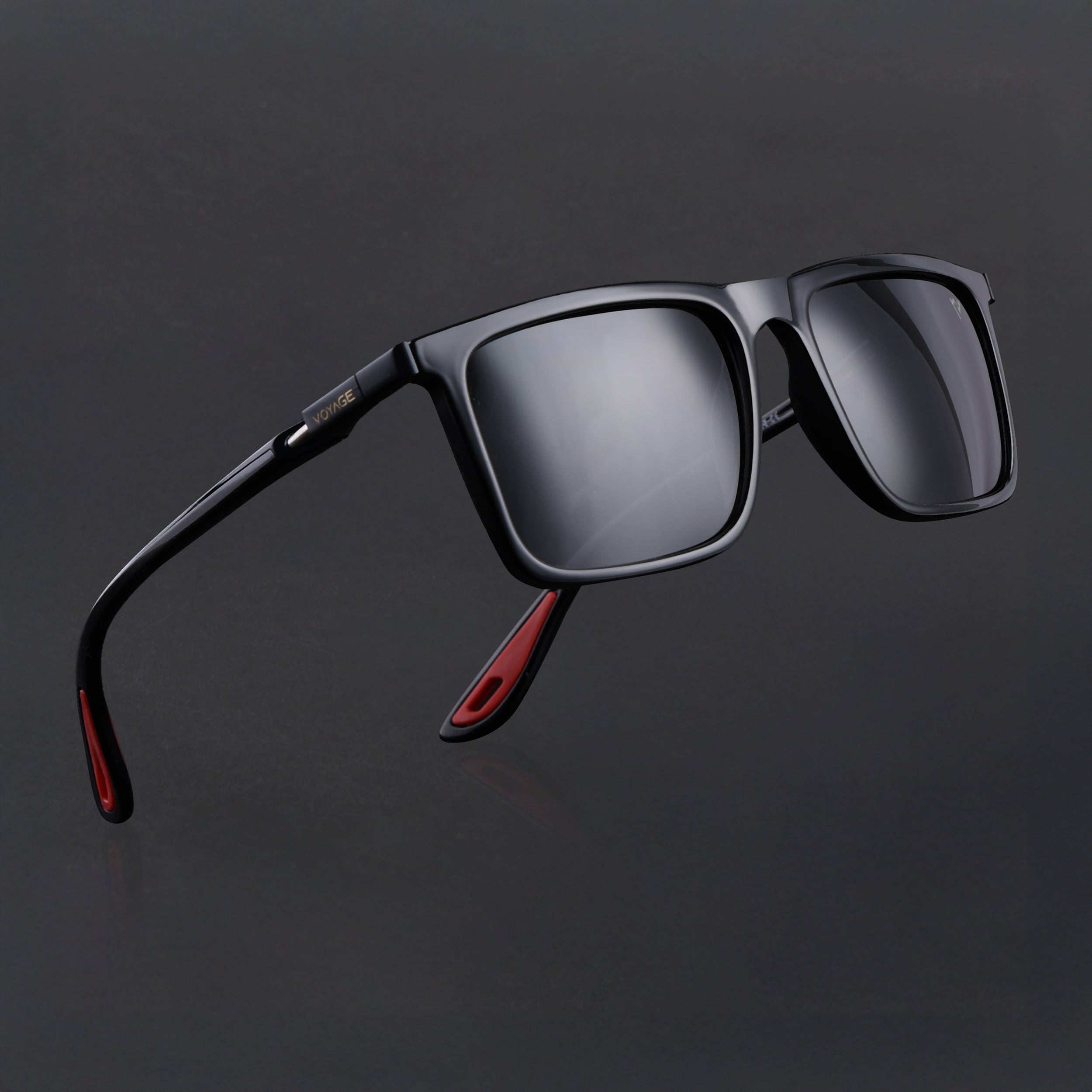 Beast 2.0 | Shine Black  Polarized Rectangle Sunglasses | PMG6646