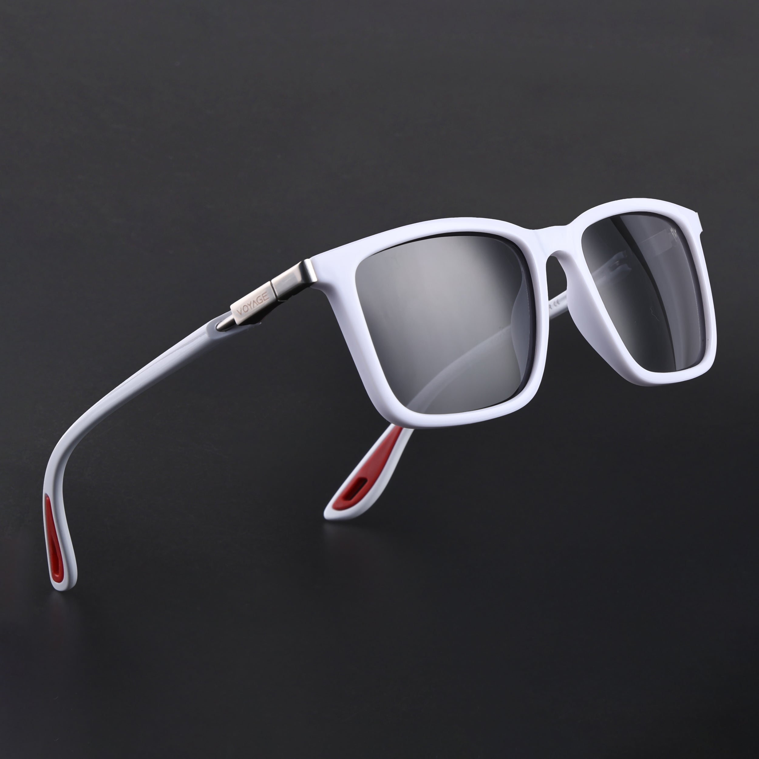 Beast | White Polarized Rectangle Sunglasses | PMG6636