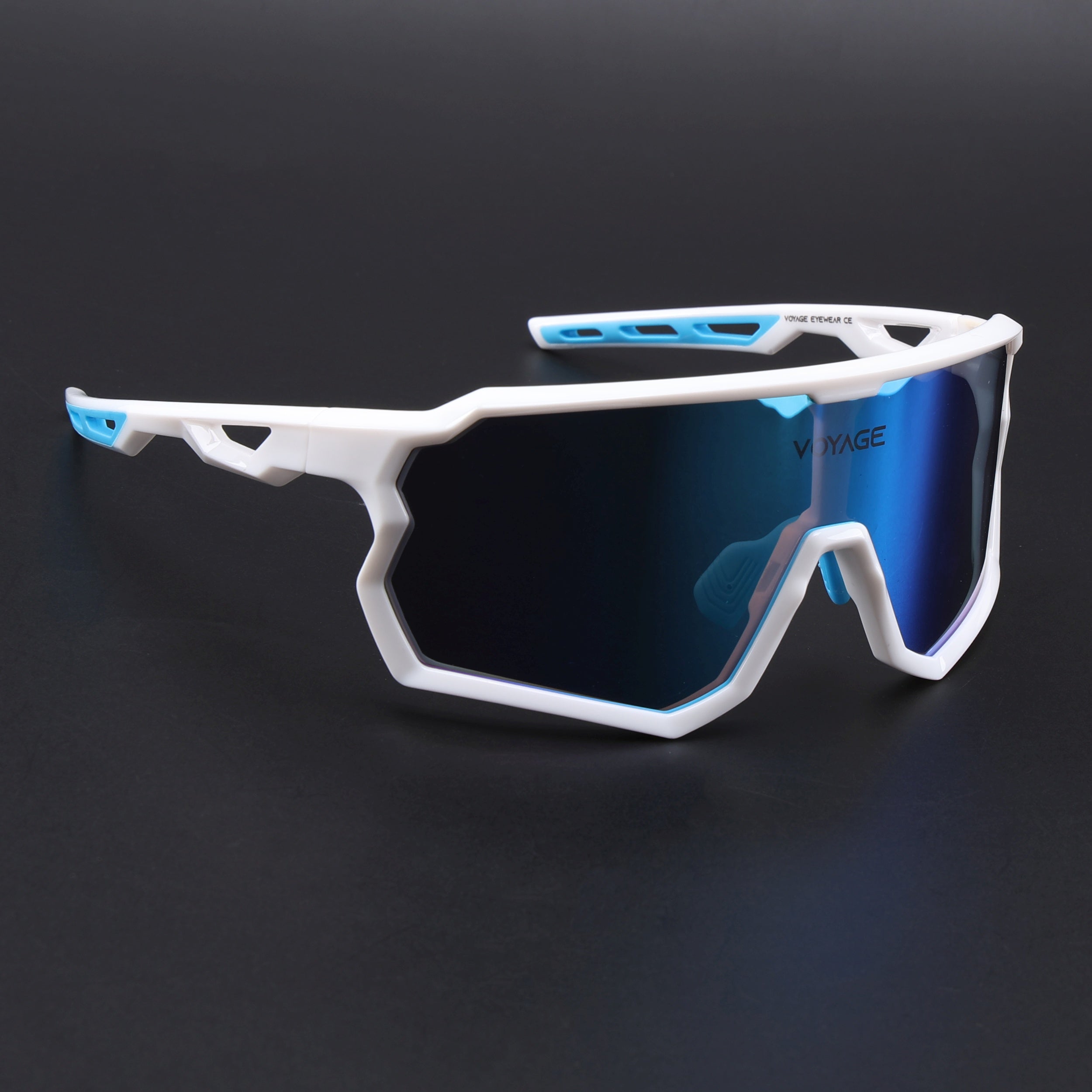 Voyage Select Drift Sunglasses (Multicolor Lens | White Frame - SLMG6337)