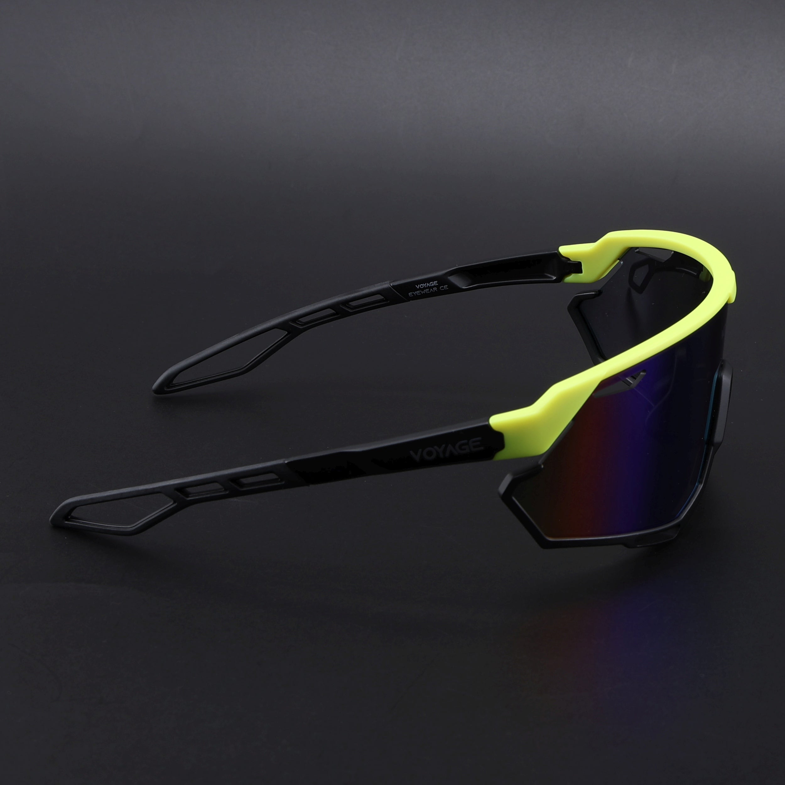 Voyage Select Drift Sunglasses (Multicolor Lens | Yellow & Black Frame - SLMG6342)