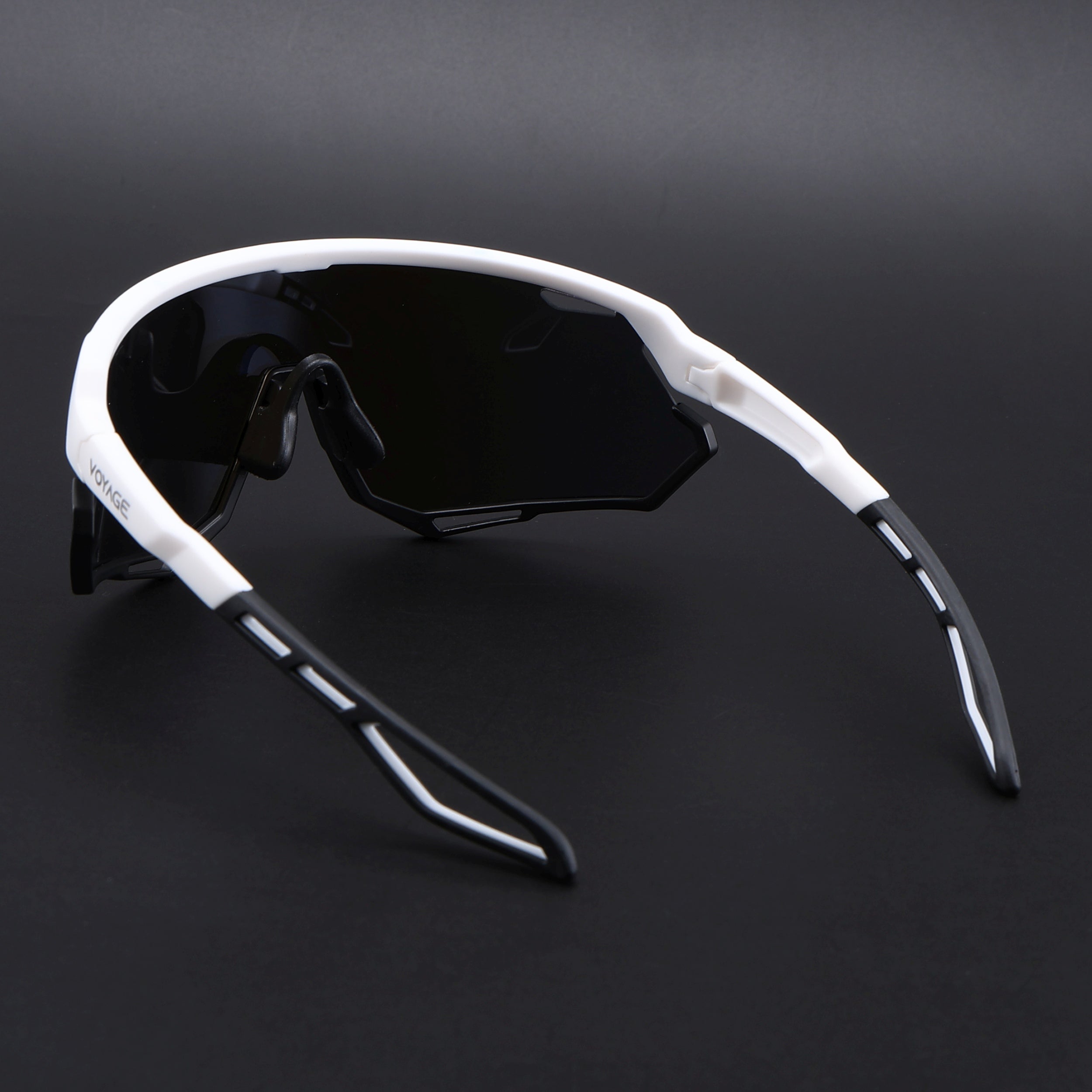 Voyage Select Drift Sunglasses (Multicolor Lens | White & Black Frame - SLMG6345)