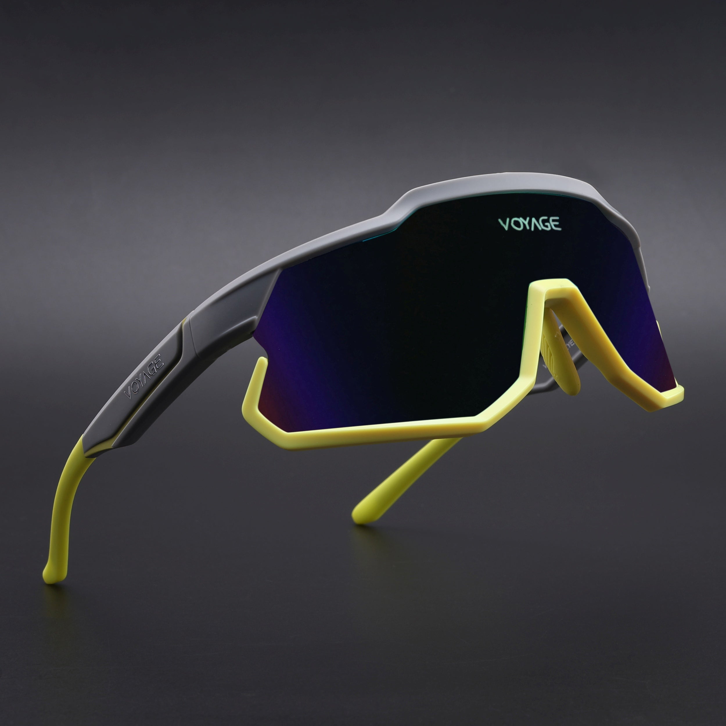 Voyage Select Drift Sunglasses (Grey Lens | Grey & Yellow Frame - SLMG6320)