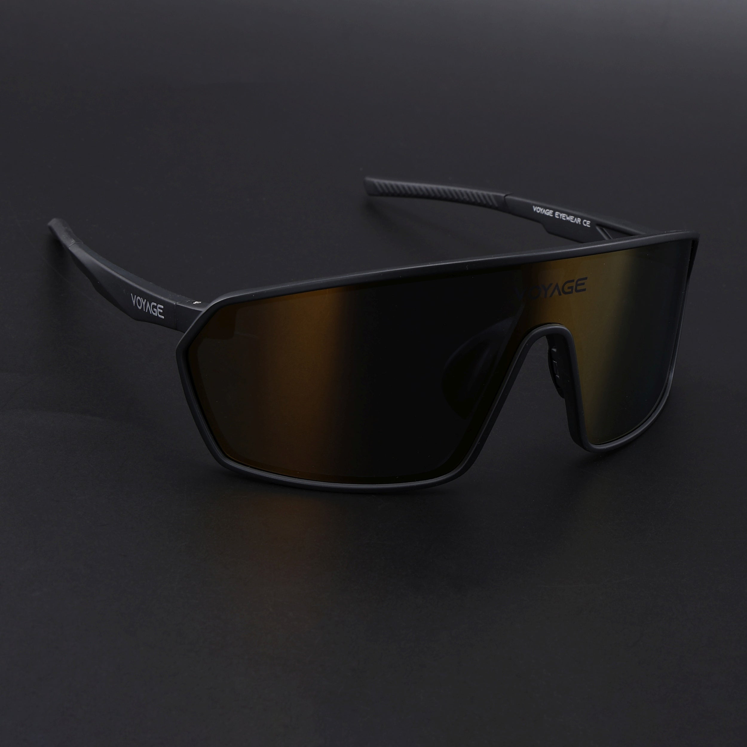 Voyage Select Drift Sunglasses (Golden Lens | Matt Black Frame - SLMG6328)