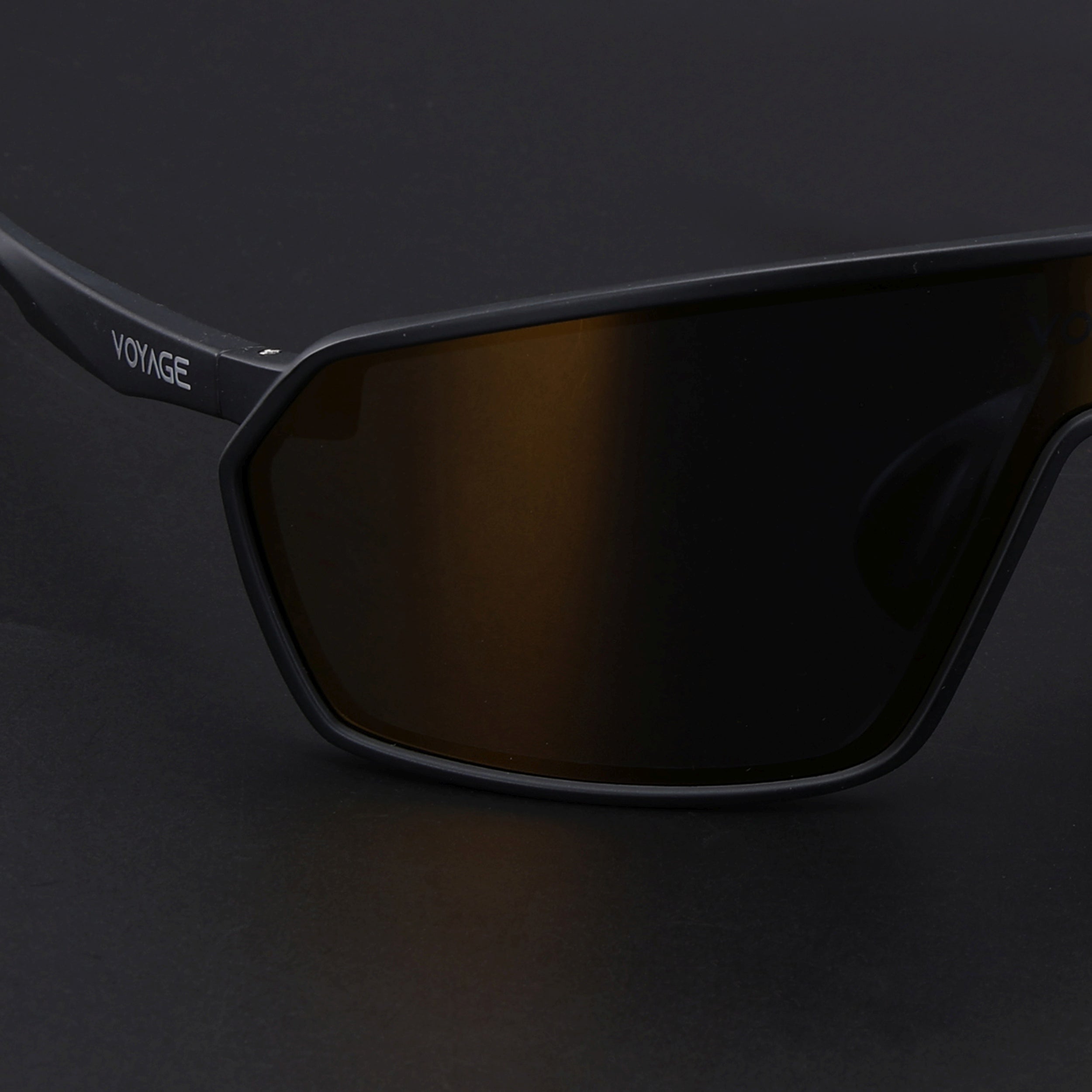 Voyage Select Drift Sunglasses (Golden Lens | Matt Black Frame - SLMG6328)