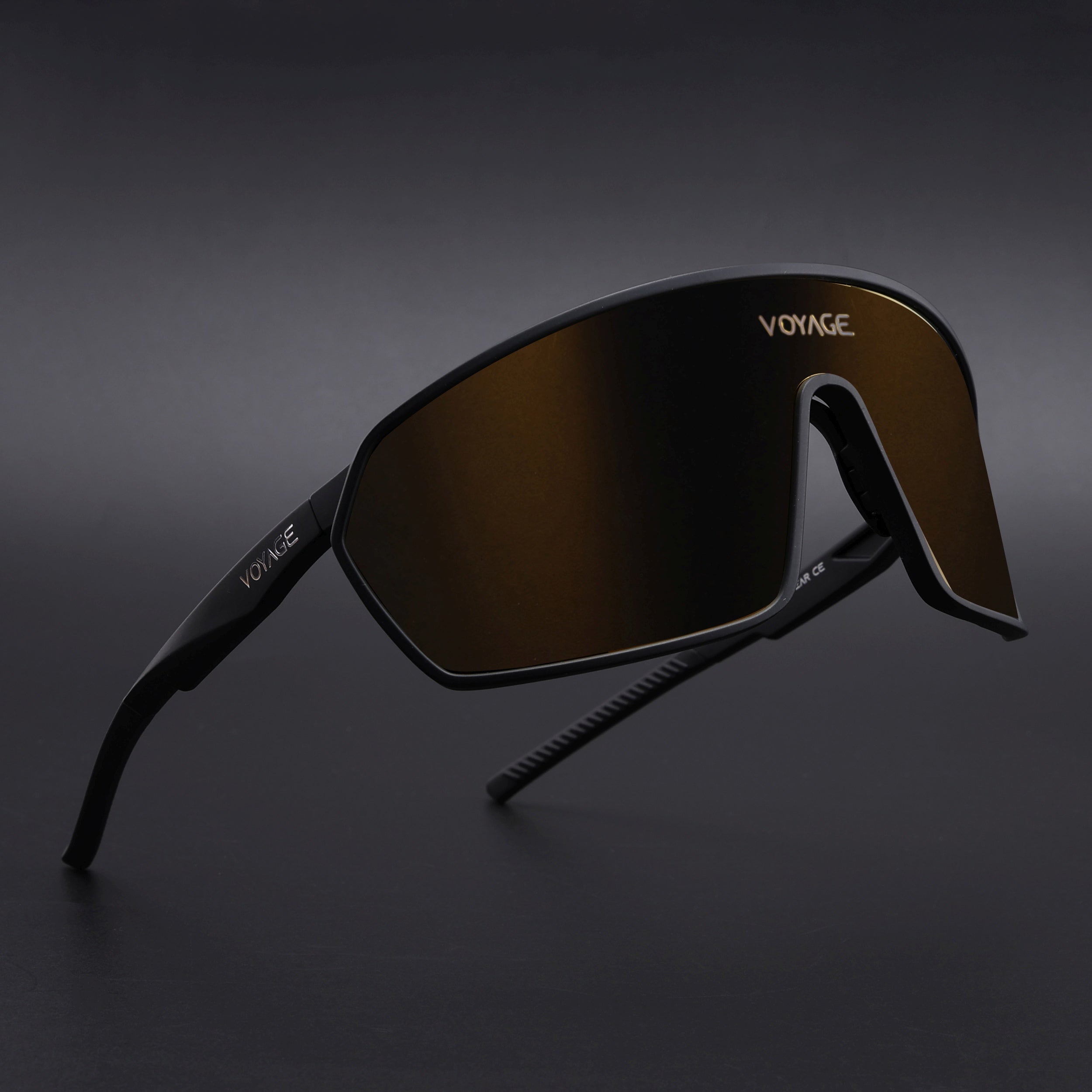 Voyage Select Drift Sunglasses (Golden Lens | Matt Black Frame - SLMG6328)