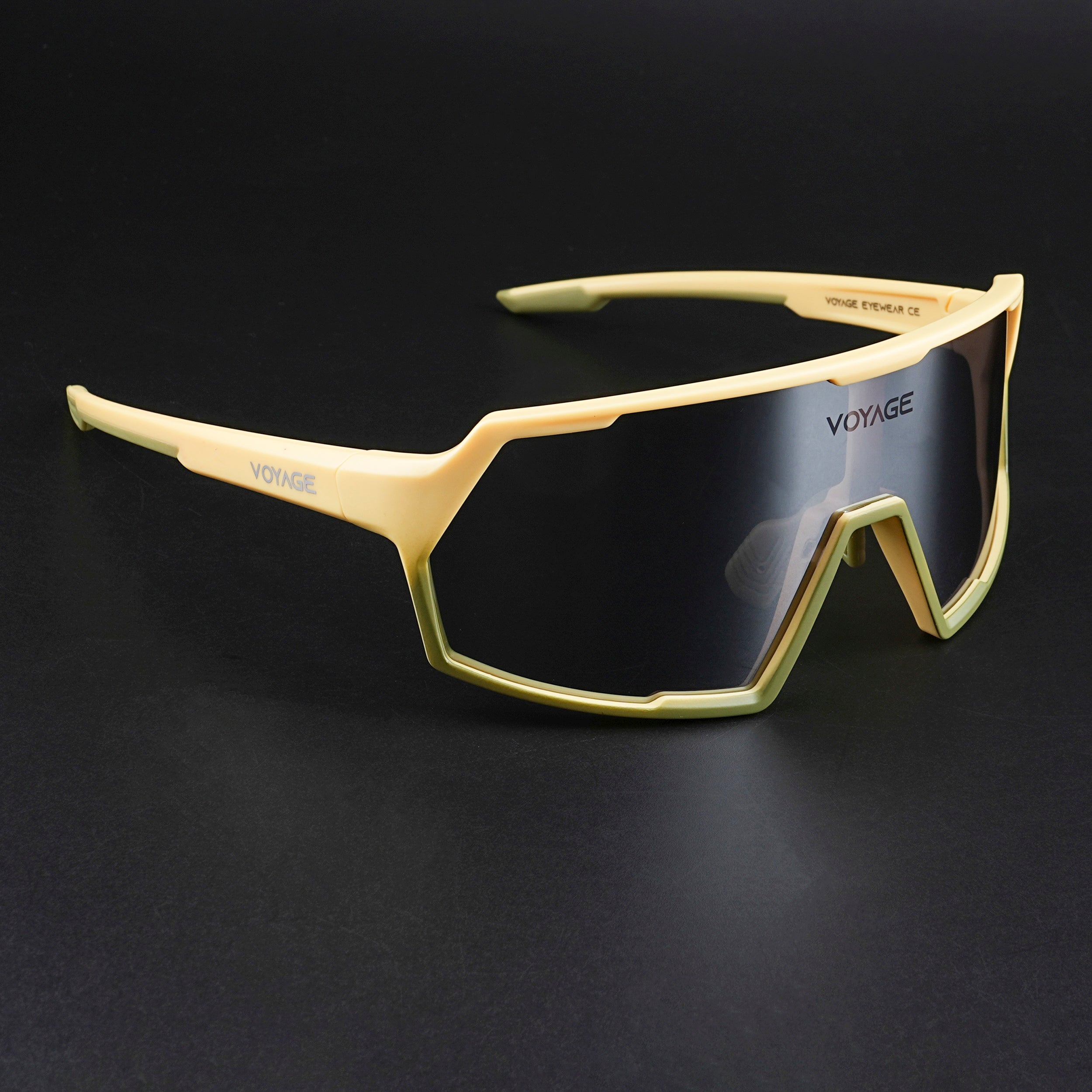 Voyage Select Drift Sunglasses (Grey Lens | Yellow & Olive Frame - SLMG6333)