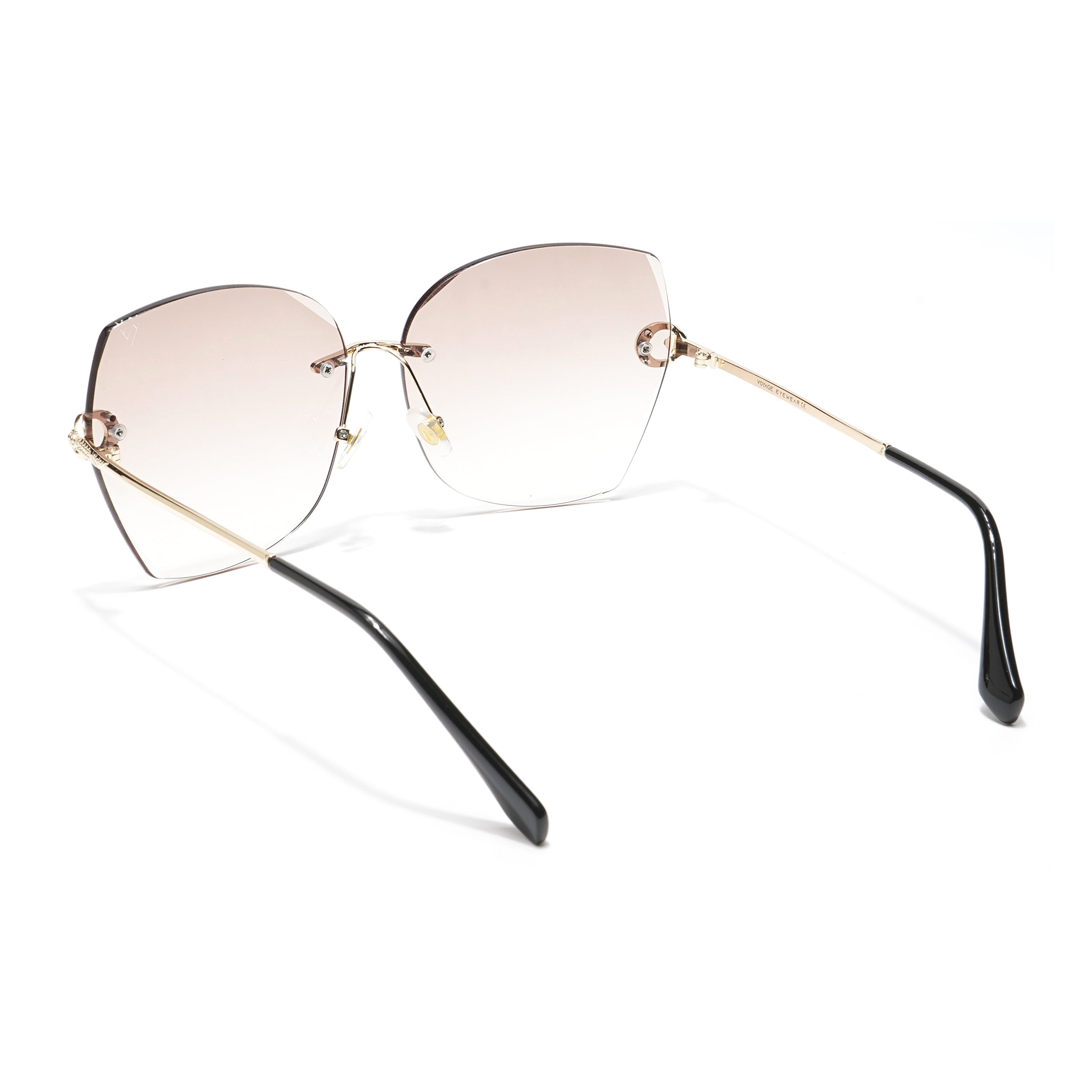 Elara | Light Brown Over Size Sunglasses MG2881