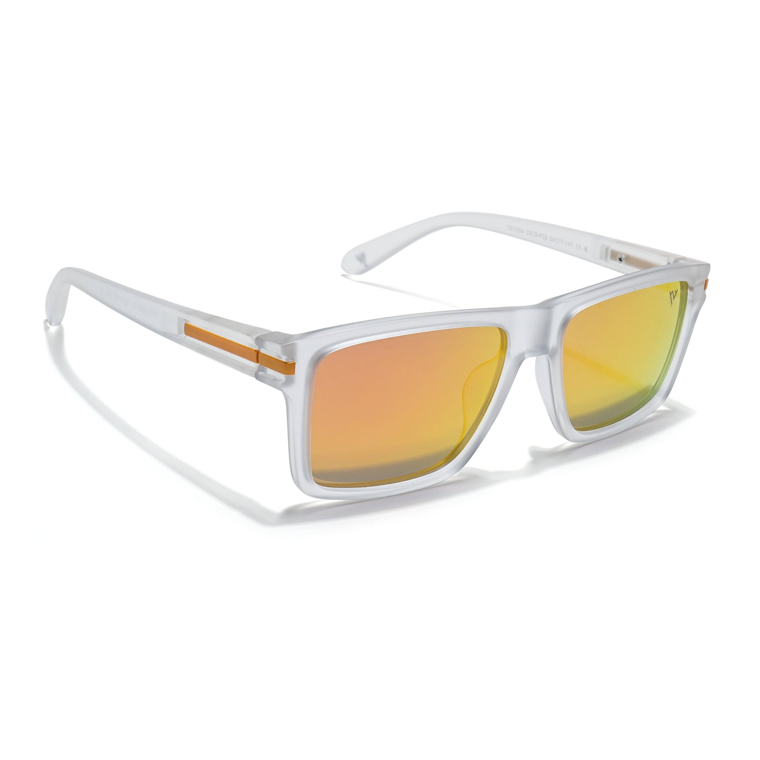 Voyage Select Square Sunglasses (Multicolor Lens | Matt Transparent Frame - SLPMG6305)