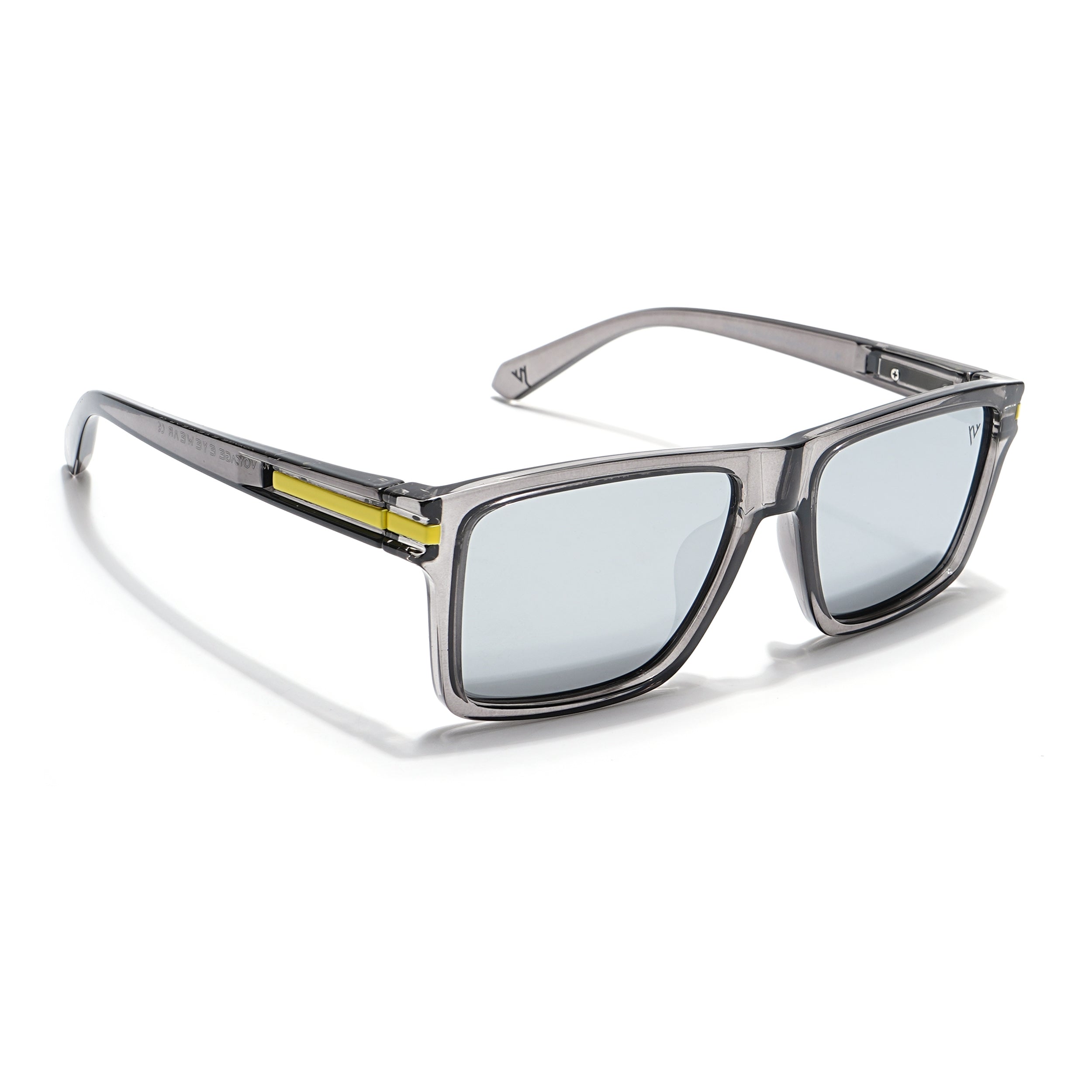 Voyage Select Square Sunglasses (Grey Lens | Transparent Grey Frame - SLPMG6306)