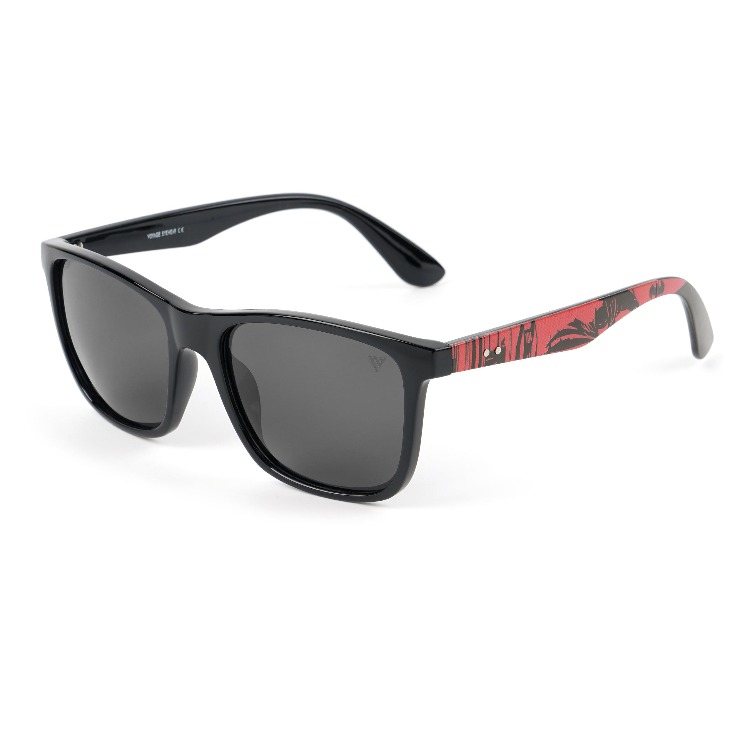 Square Polarized Sunglasses (Black Lens | Black Frame - PMG4812)