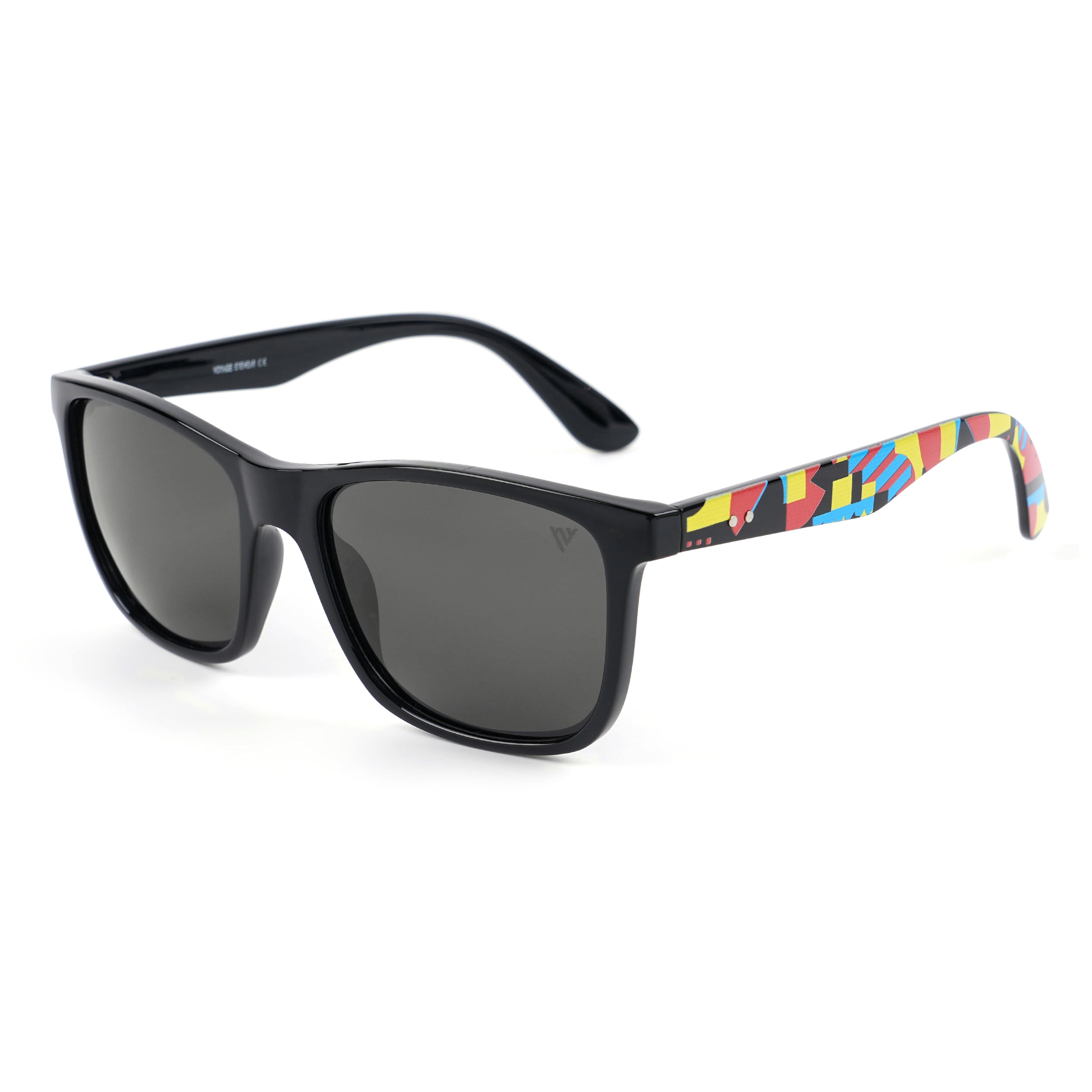 Square Polarized Sunglasses (Black Lens | Black Frame - PMG4813)