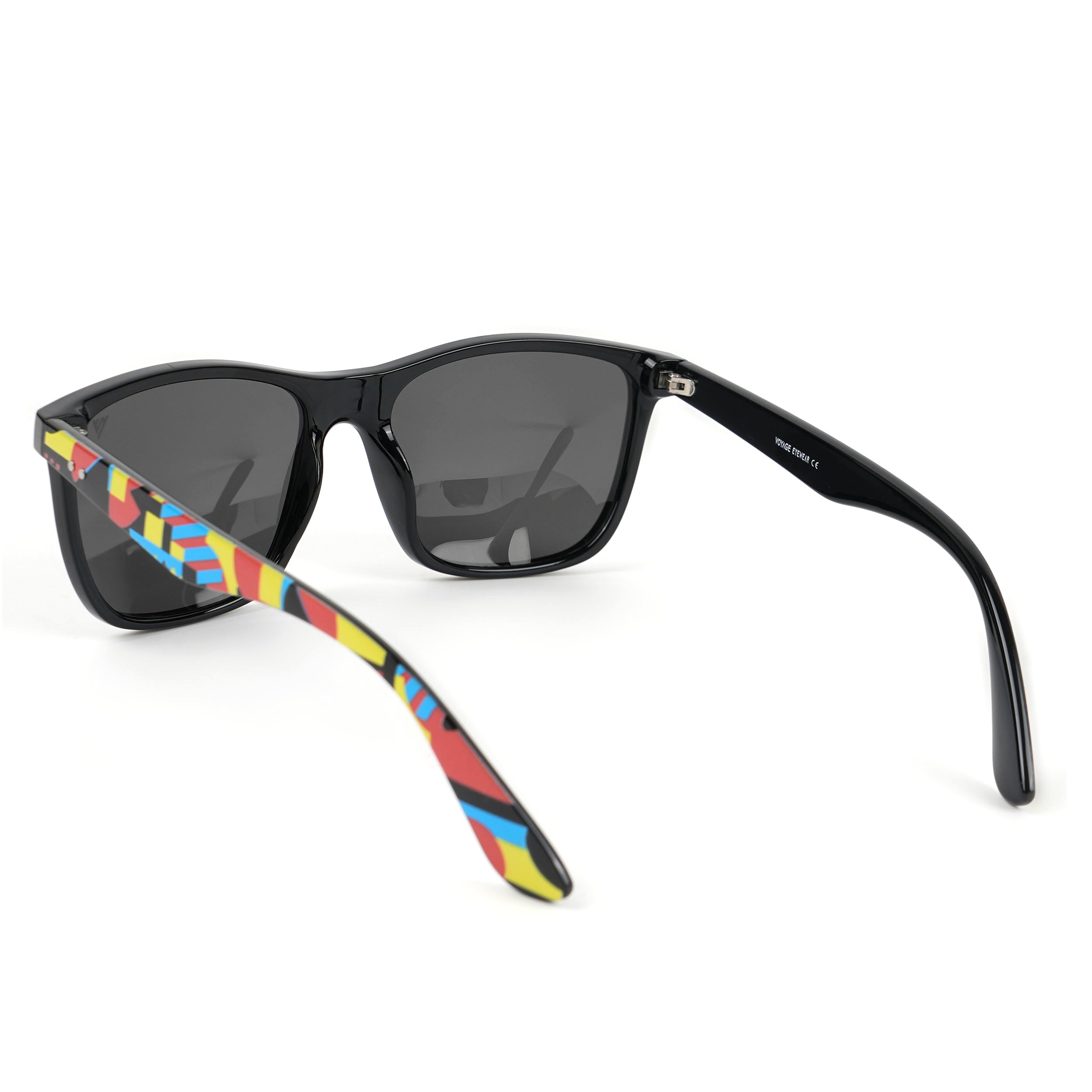 Square Polarized Sunglasses (Black Lens | Black Frame - PMG4813)