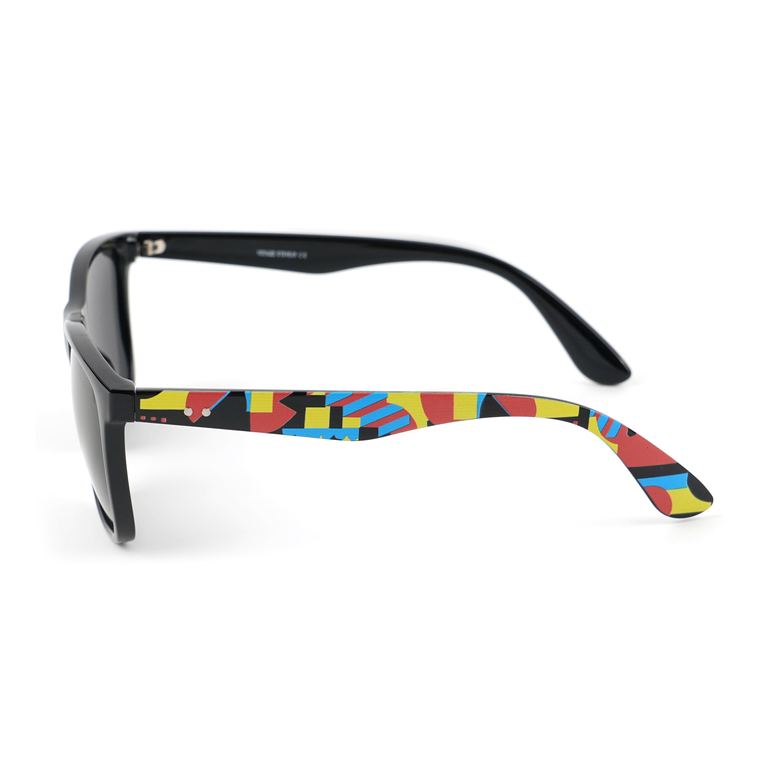 Square Polarized Sunglasses (Black Lens | Black Frame - PMG4813)