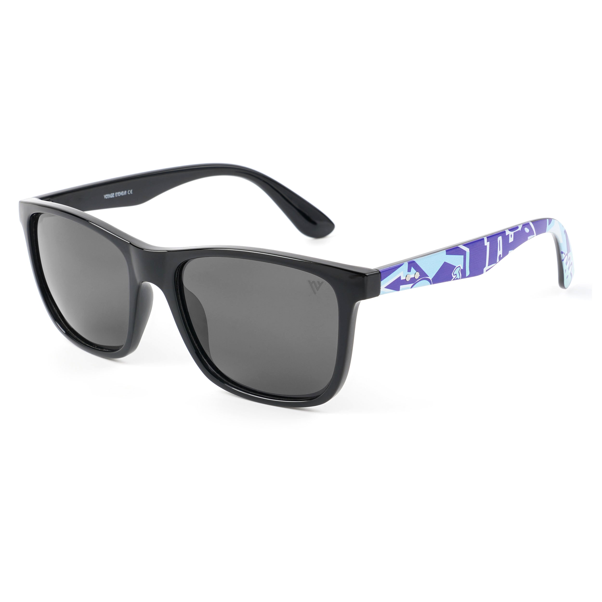 Square Polarized Sunglasses (Black Lens | Black Frame - PMG4814)