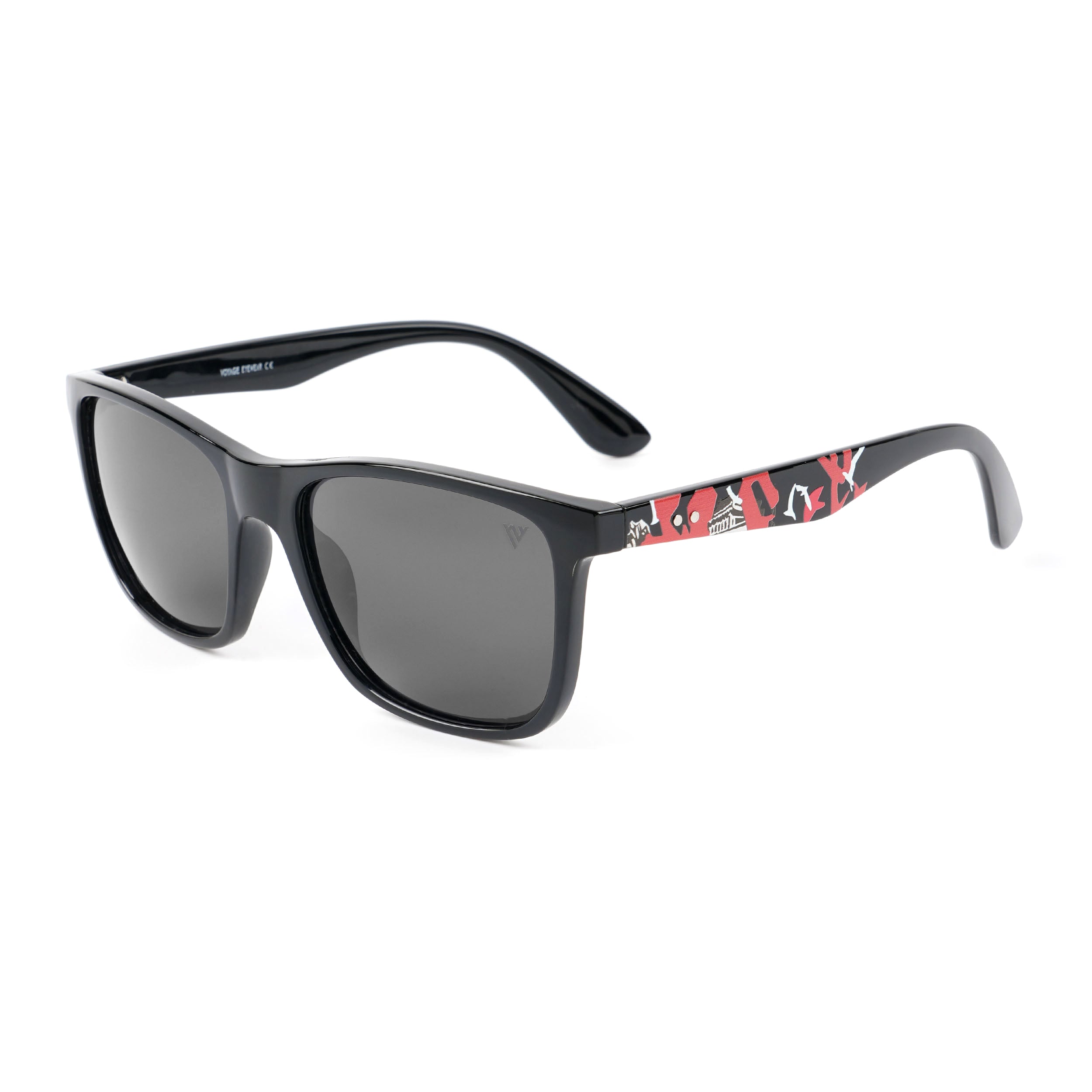 Square Polarized Sunglasses (Black Lens | Black Frame - PMG4815)