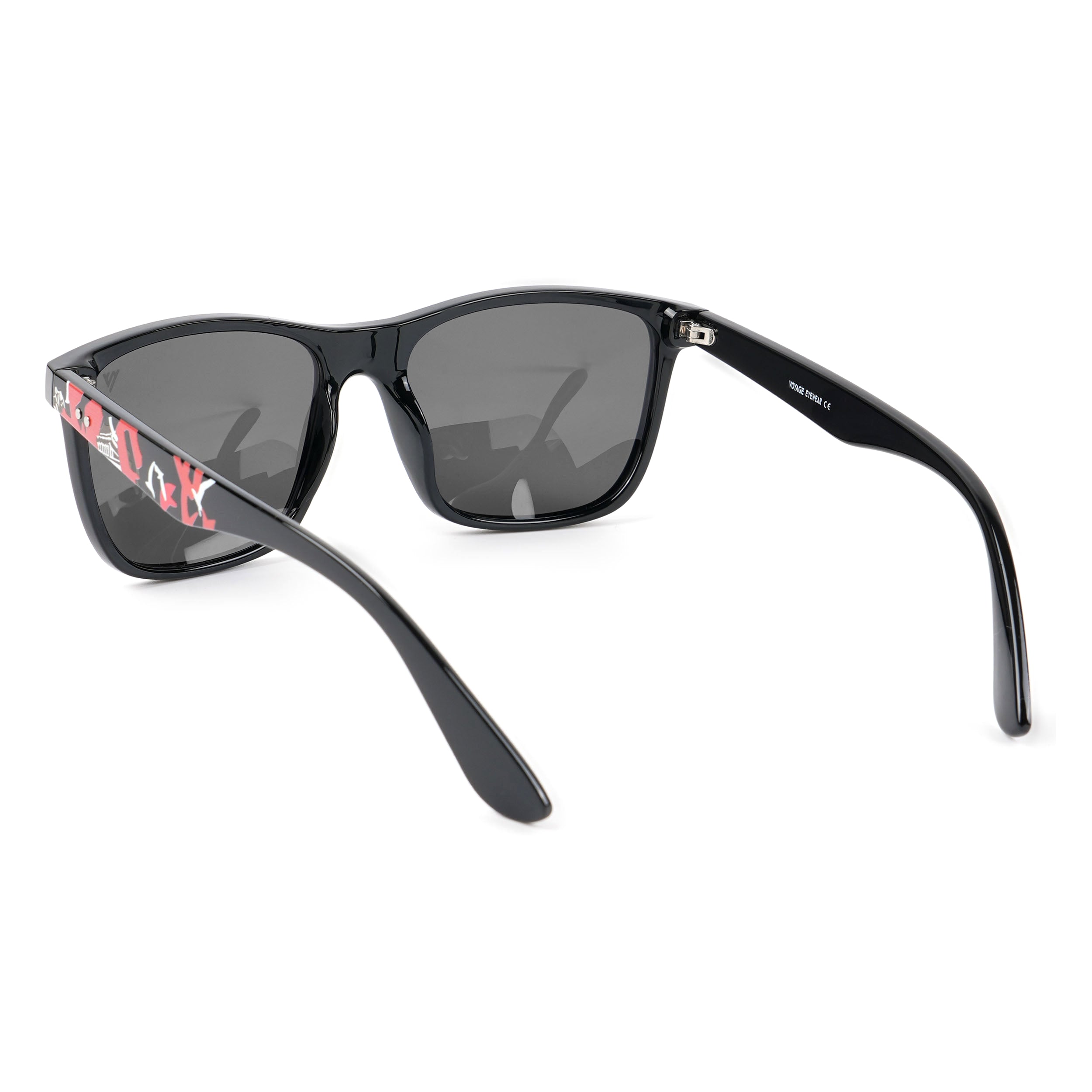 Square Polarized Sunglasses (Black Lens | Black Frame - PMG4815)