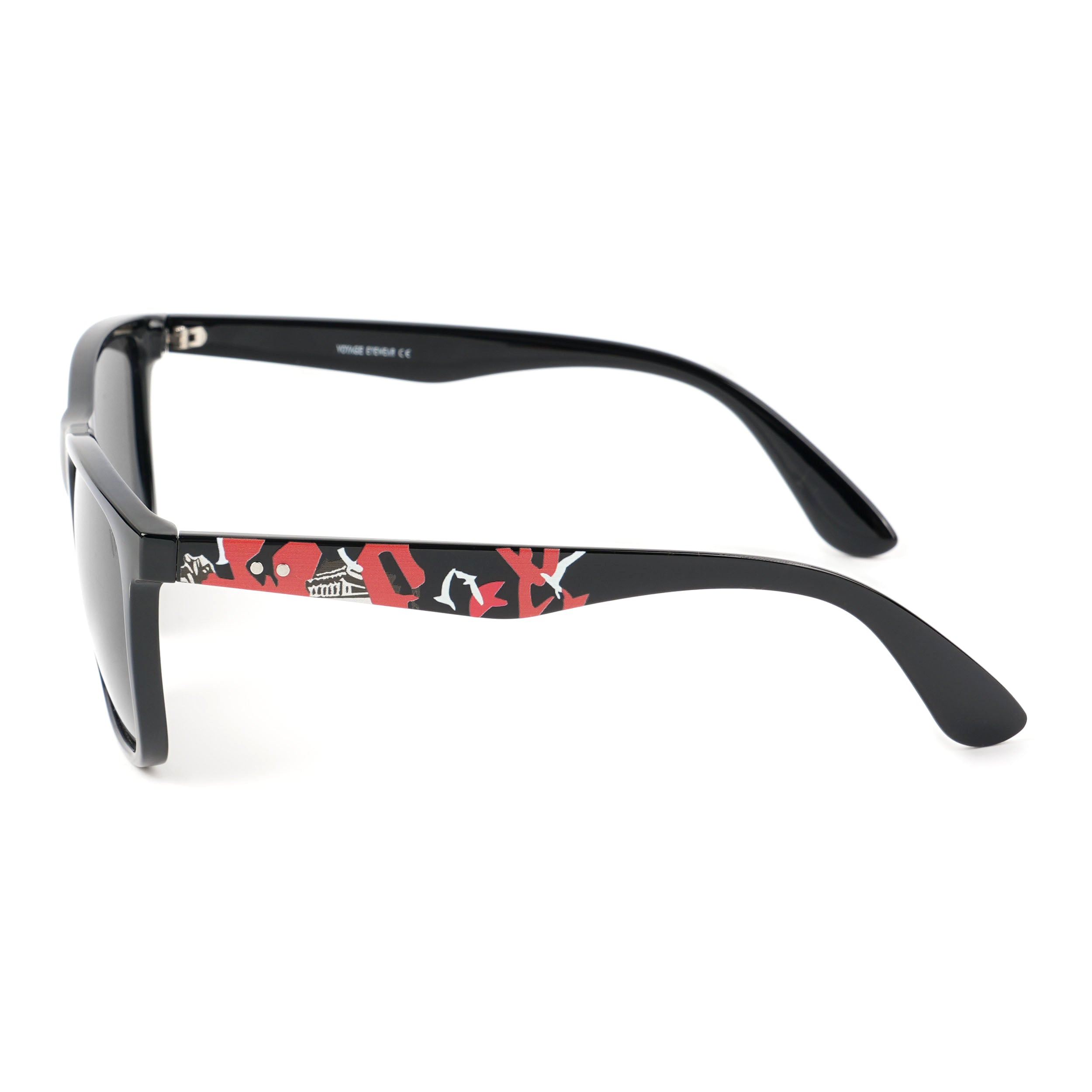 Square Polarized Sunglasses (Black Lens | Black Frame - PMG4815)