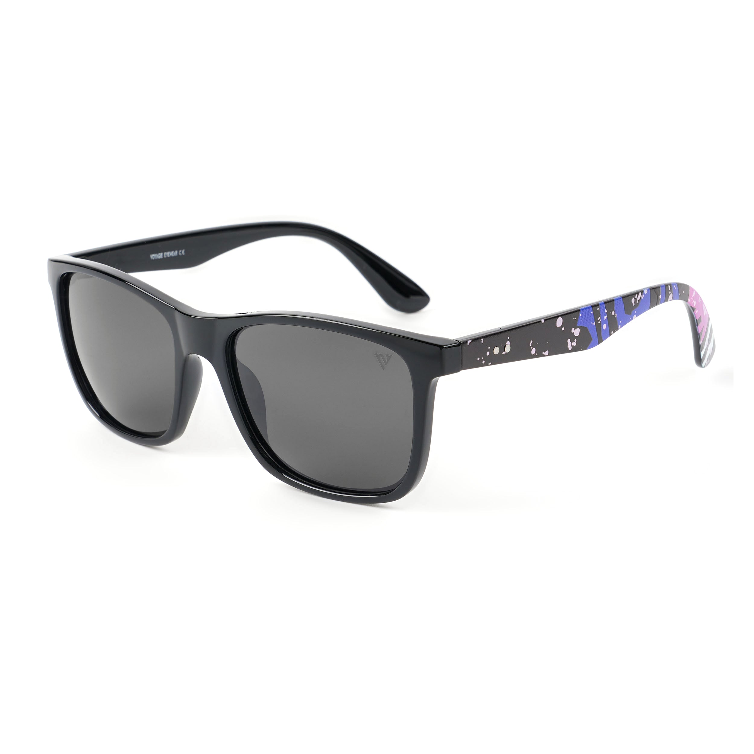 Square Polarized Sunglasses (Black Lens | Black Frame - PMG4816)