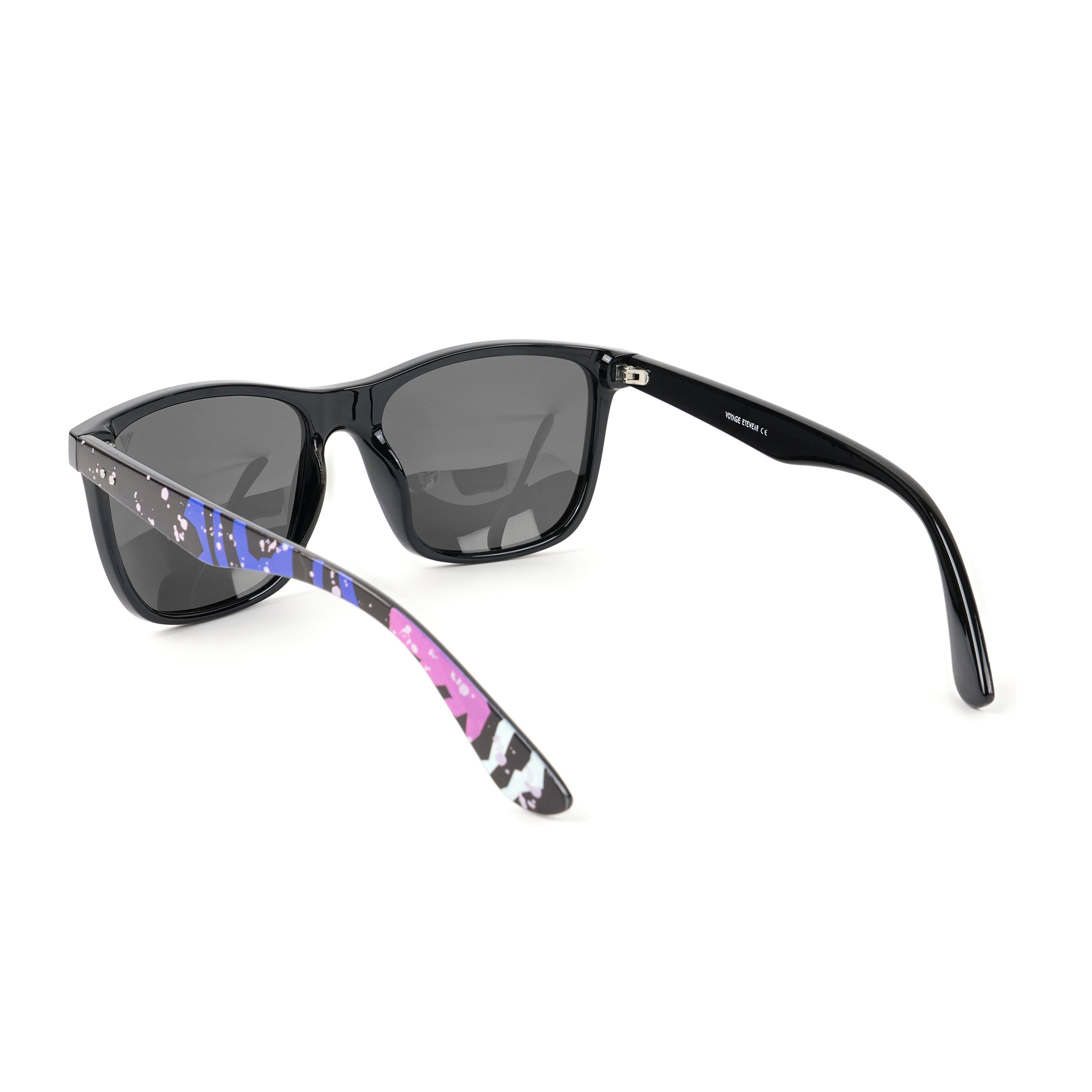 Square Polarized Sunglasses (Black Lens | Black Frame - PMG4816)