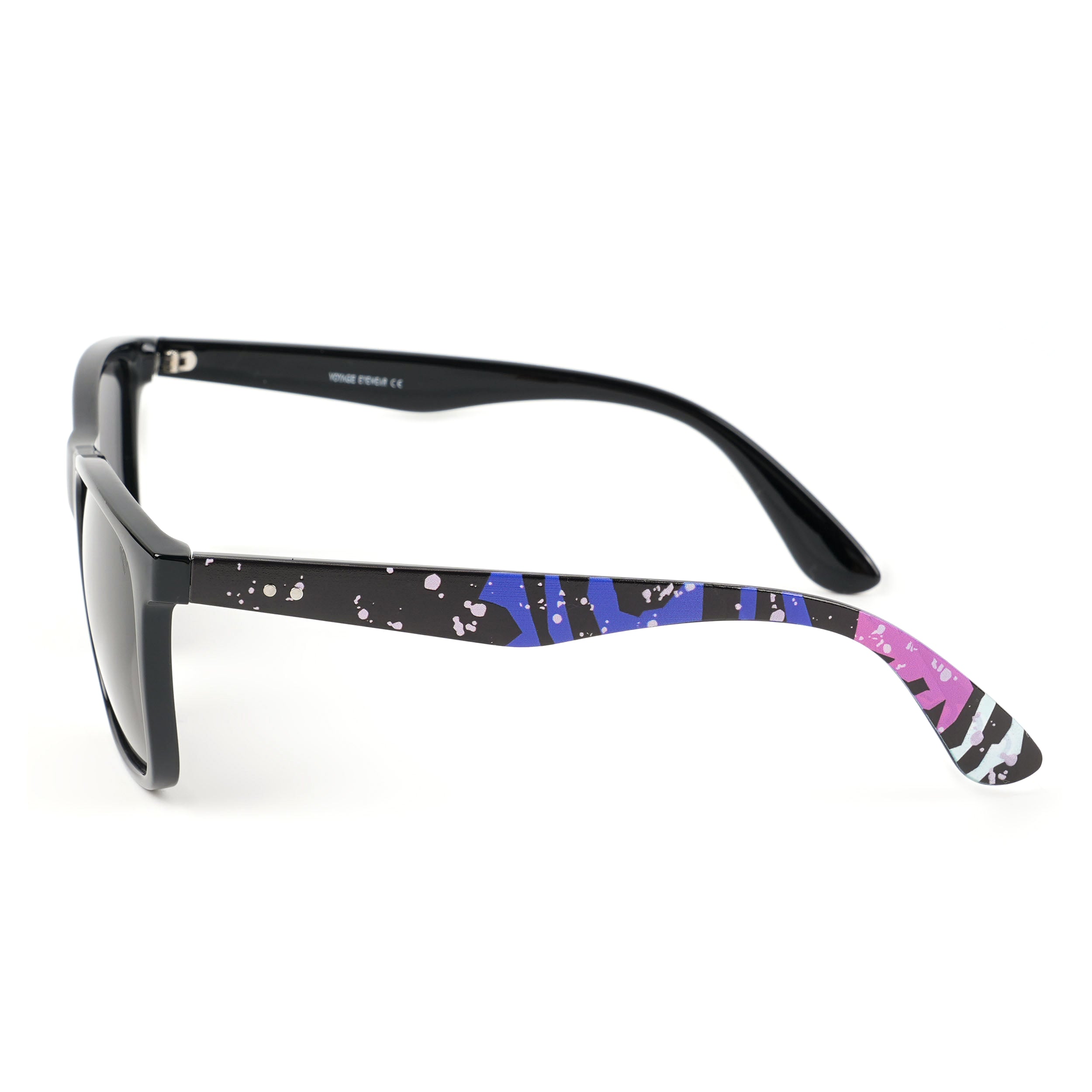 Square Polarized Sunglasses (Black Lens | Black Frame - PMG4816)