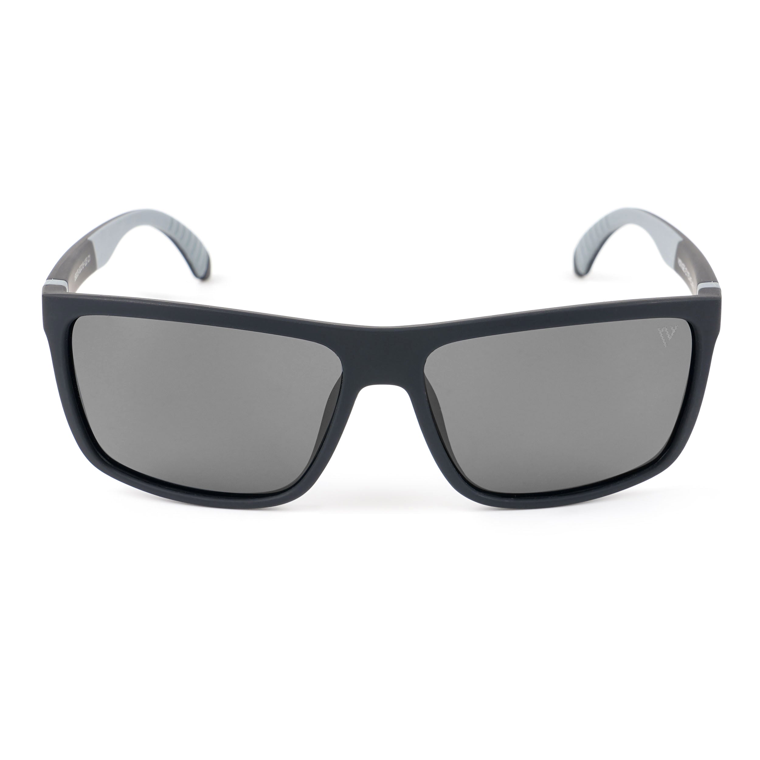 Dunk Matte Black Wayfarer Polarized Sunglasses | Black Lens - PMG5250