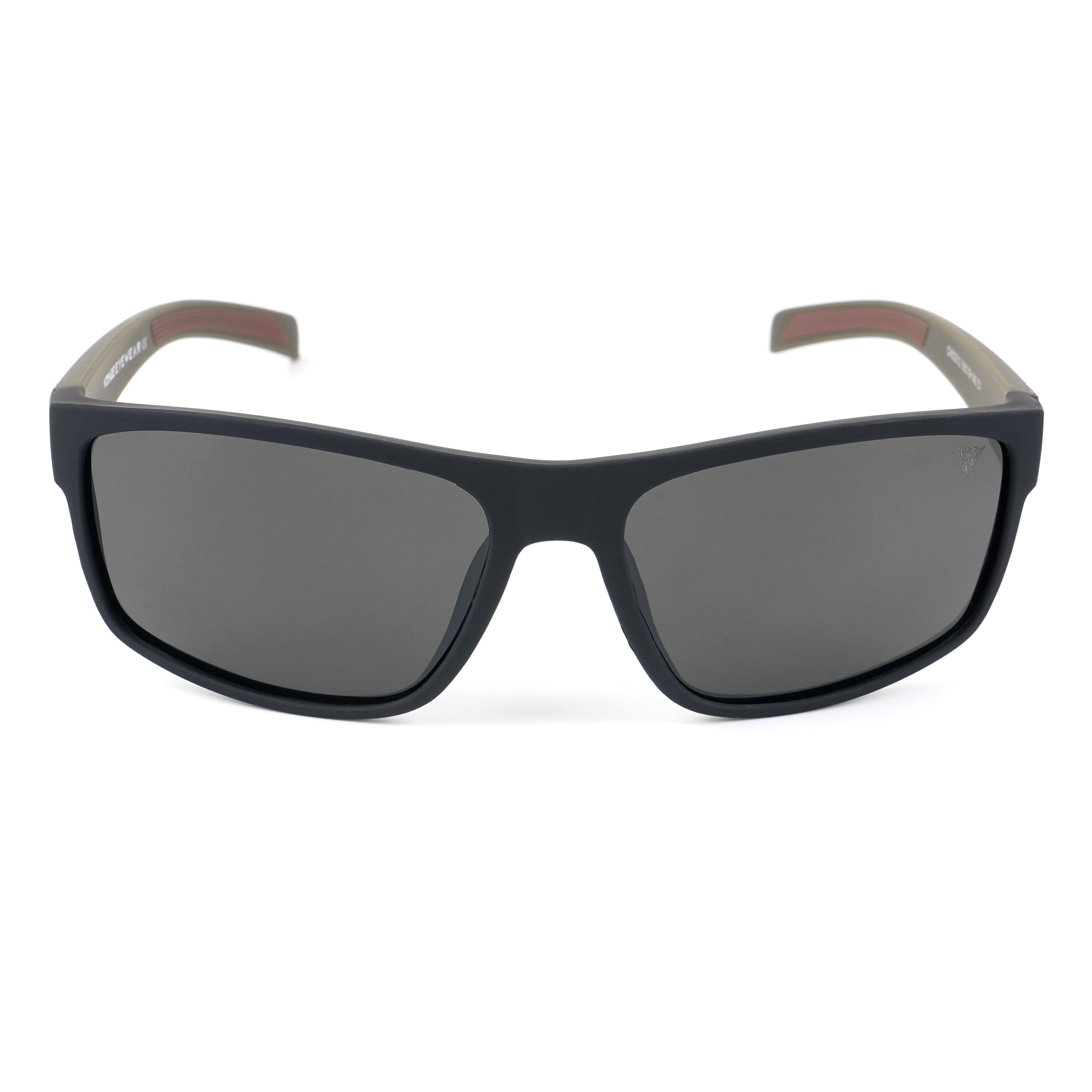 Dunk Matte Black Wayfarer Polarized Sunglasses | Black Lens - PMG5252