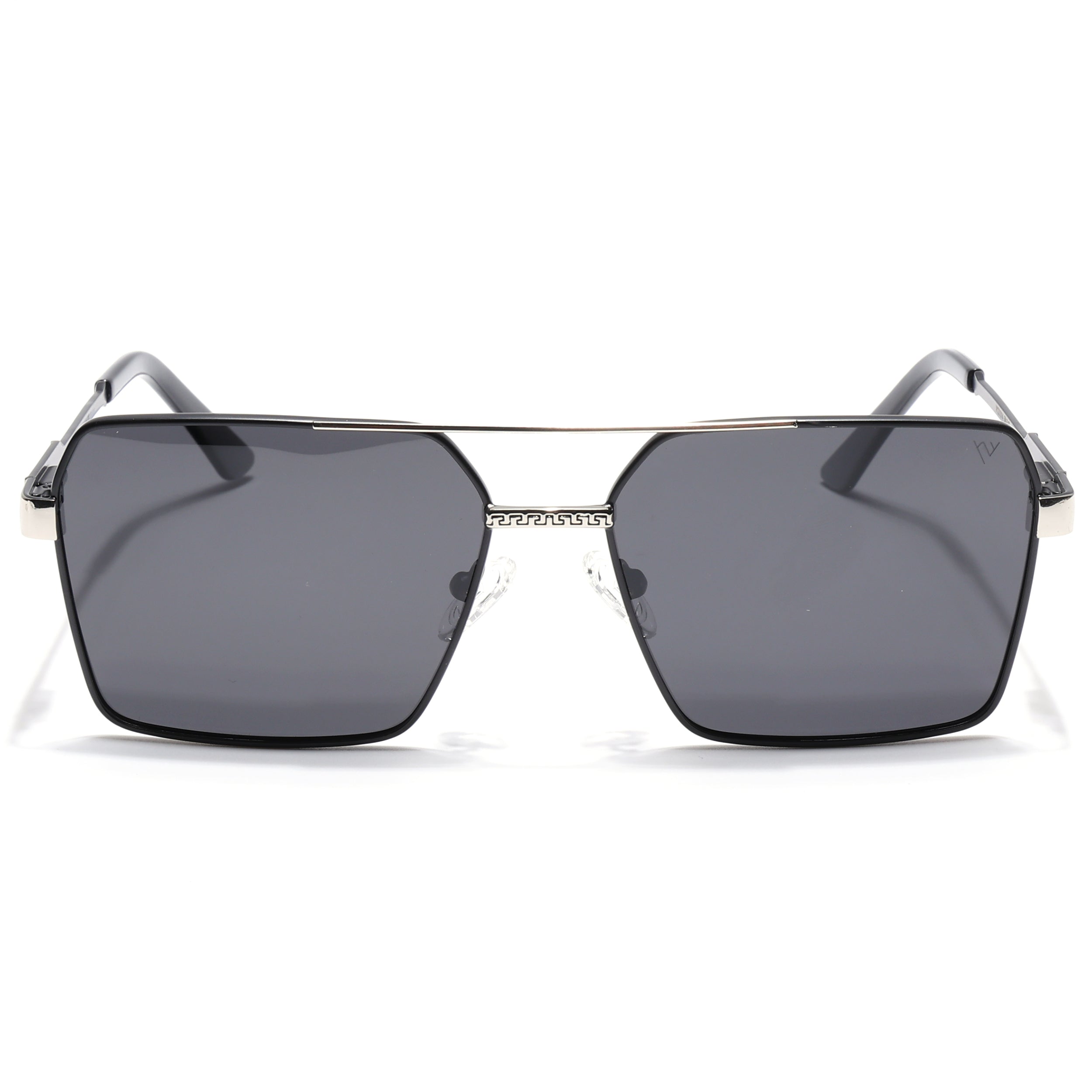 Wayfarer Polarized Sunglasses (Black Lens | Black & Grey Frame - PMG5312)